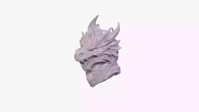 Dragon s Wrath Keychain Charm STL File 3D Printable File