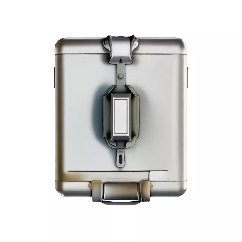 Realistic Military Storage Case Low-poly 3D model_7