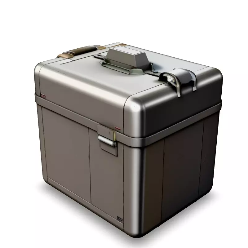 Realistic Military Storage Case Low-poly 3D model_4