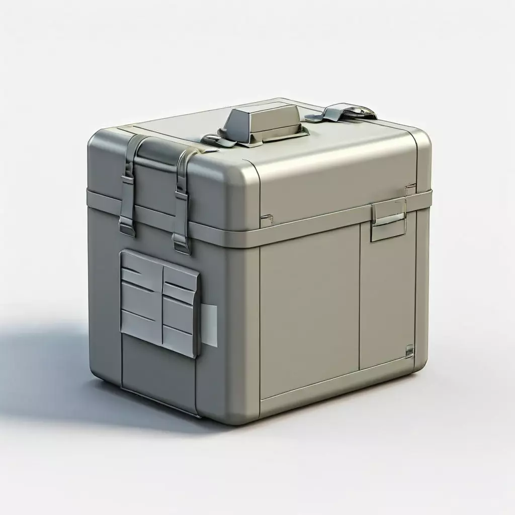 Realistic Military Storage Case Low-poly 3D model_0