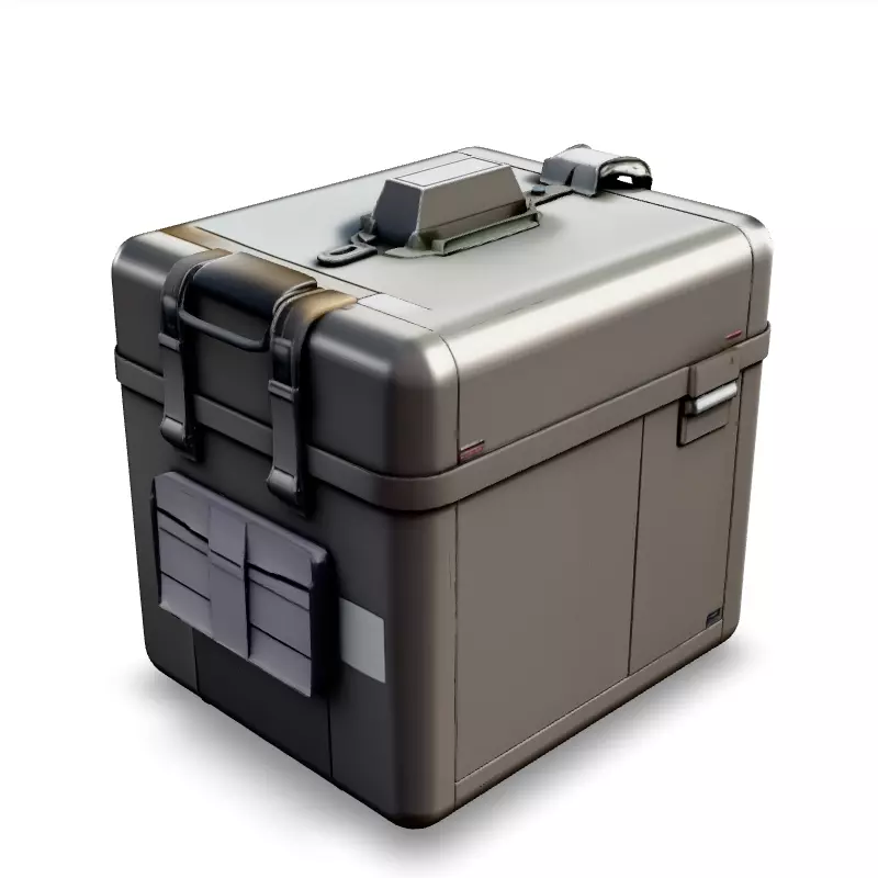 Realistic Military Storage Case Low-poly 3D model_1
