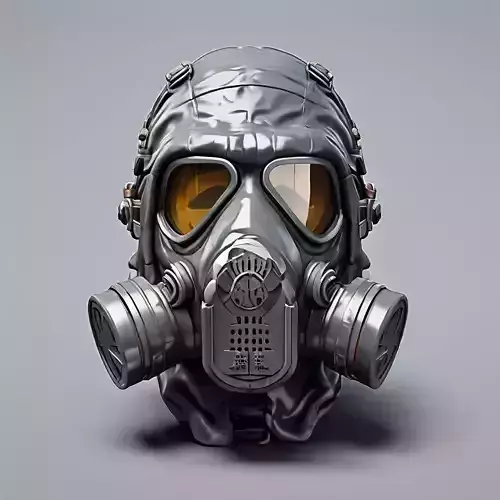 Realistic Gas Mask 3D Model