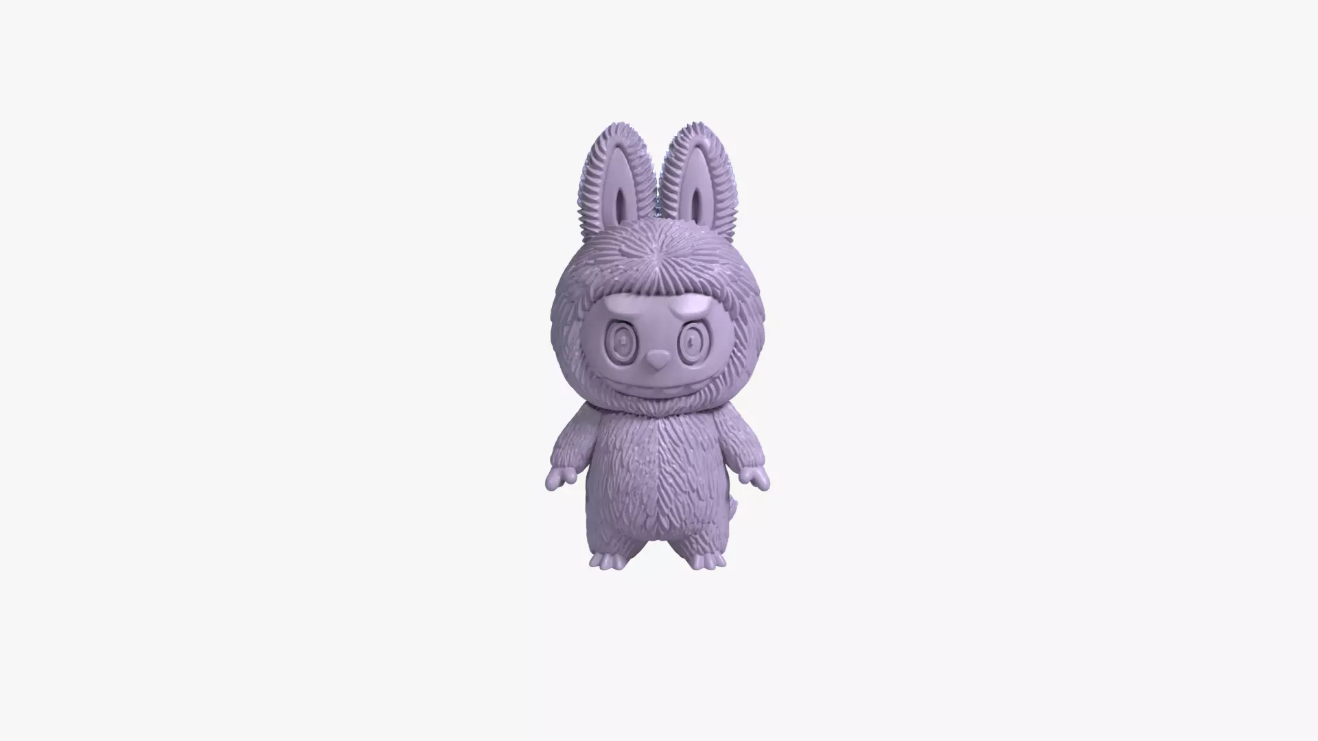 Labubu Keychain and Charm 3D Print Model Printable STL File 3D print model