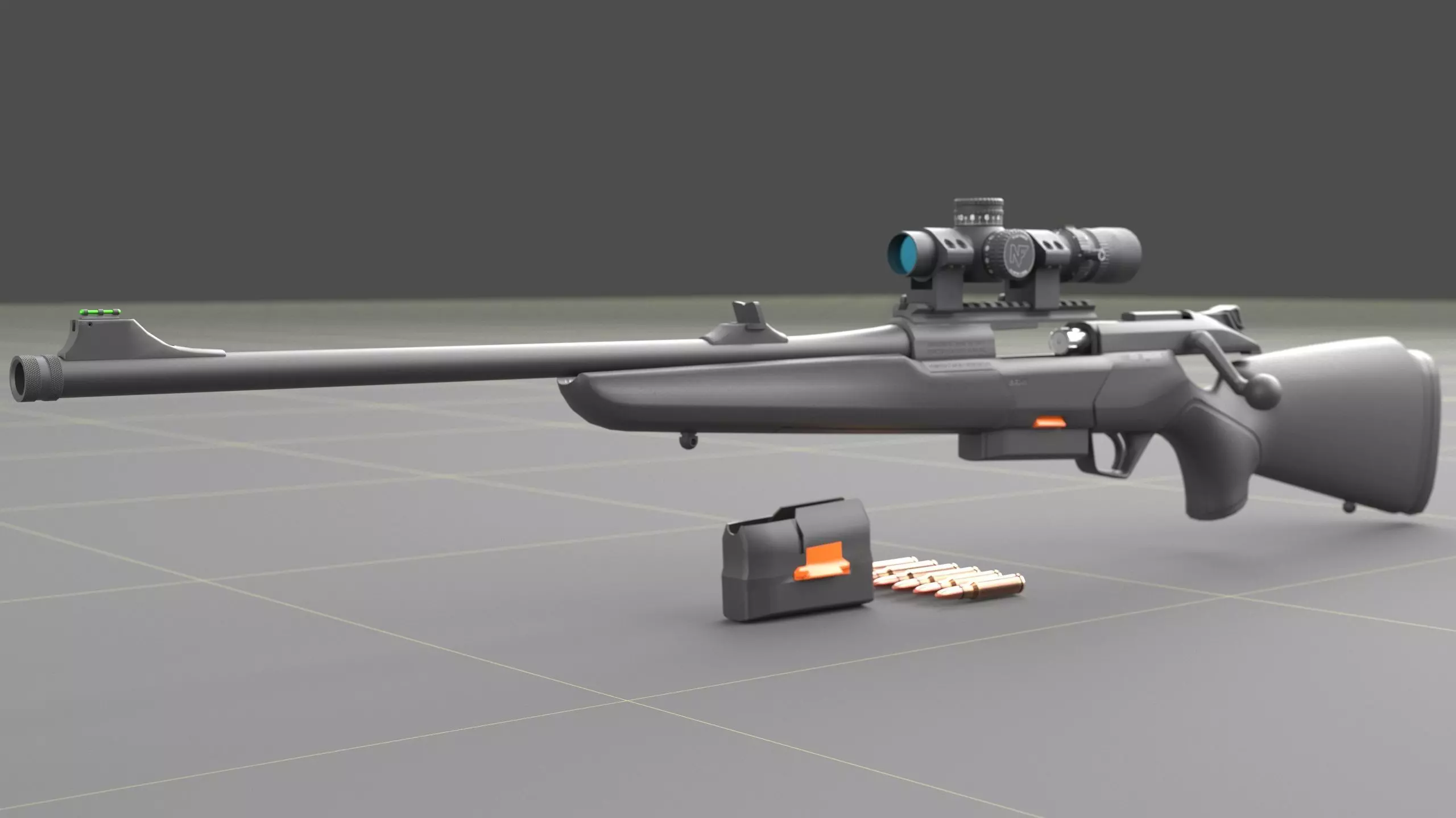 Beretta BRX-1 Low-poly 3D model_9