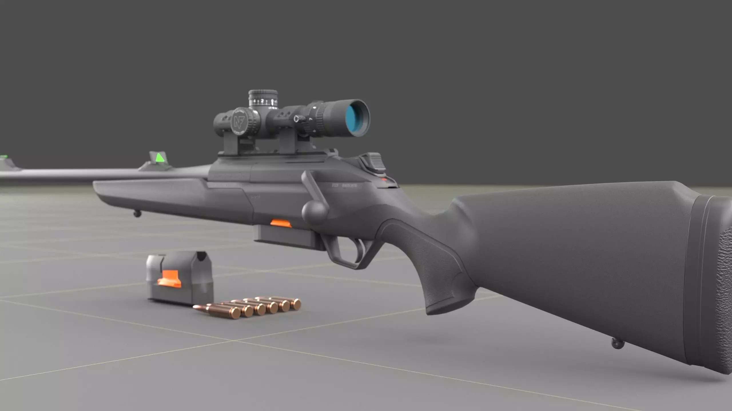 Beretta BRX-1 Low-poly 3D model_2