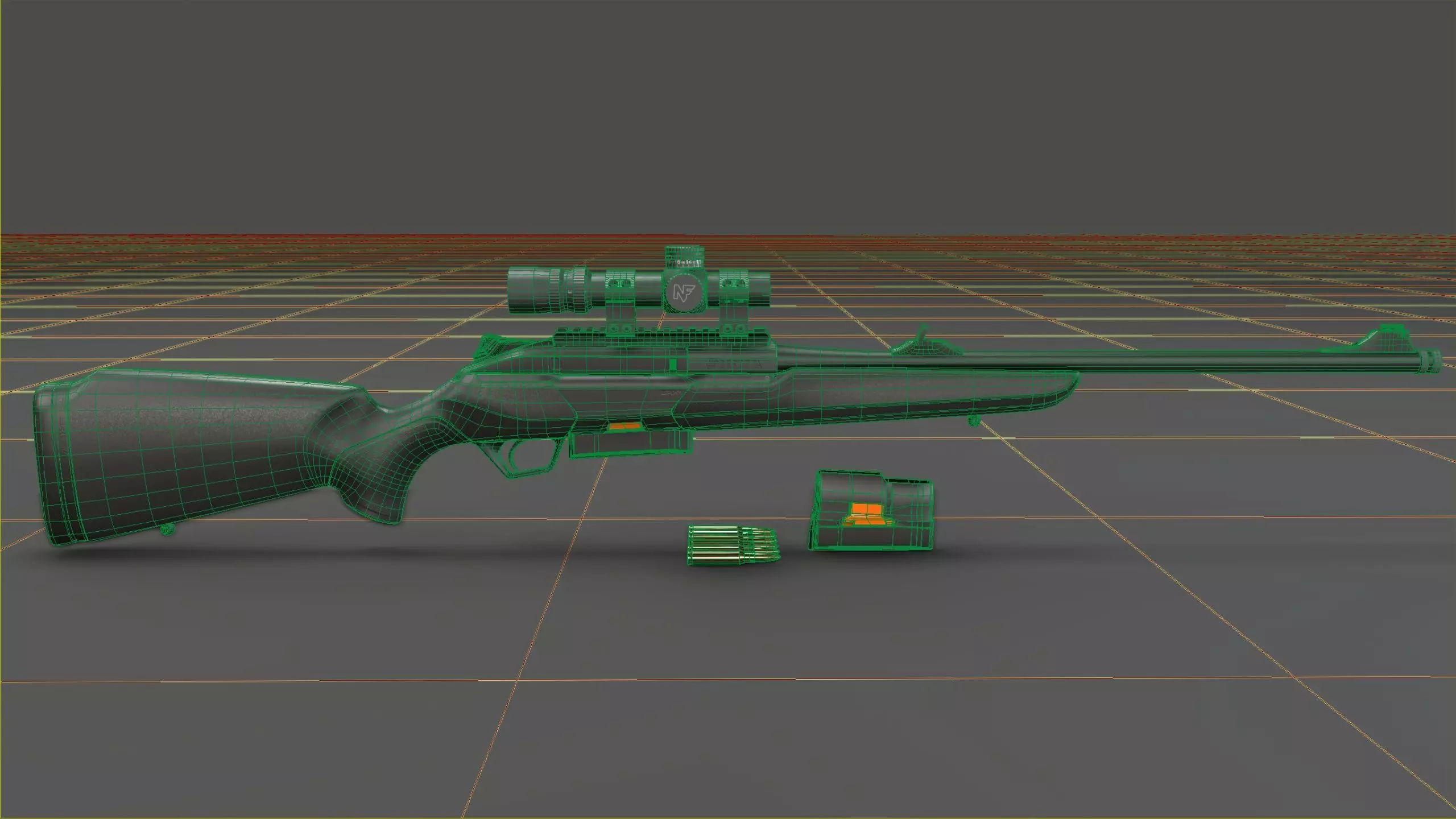 Beretta BRX-1 Low-poly 3D model_30