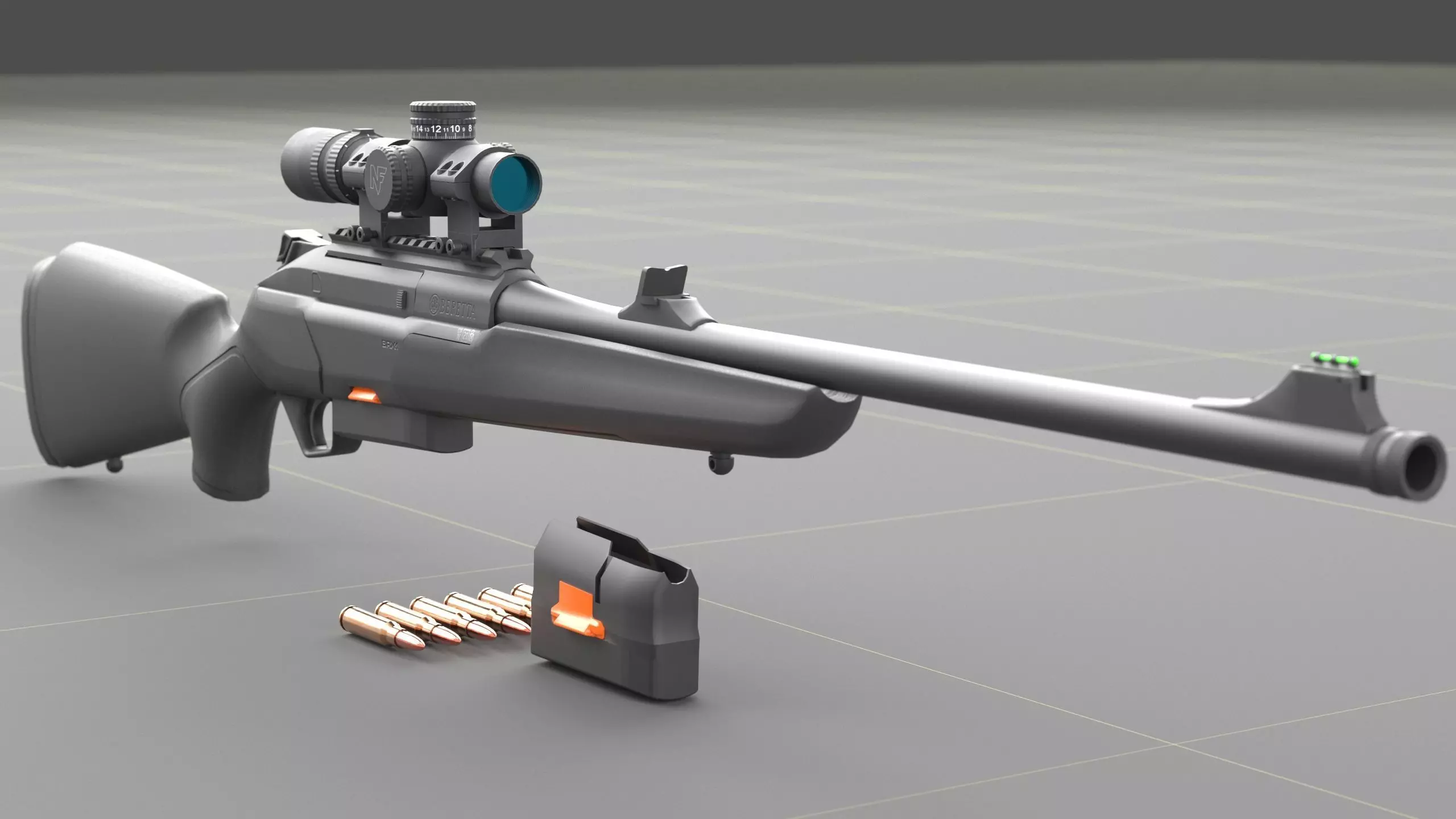 Beretta BRX-1 Low-poly 3D model_10