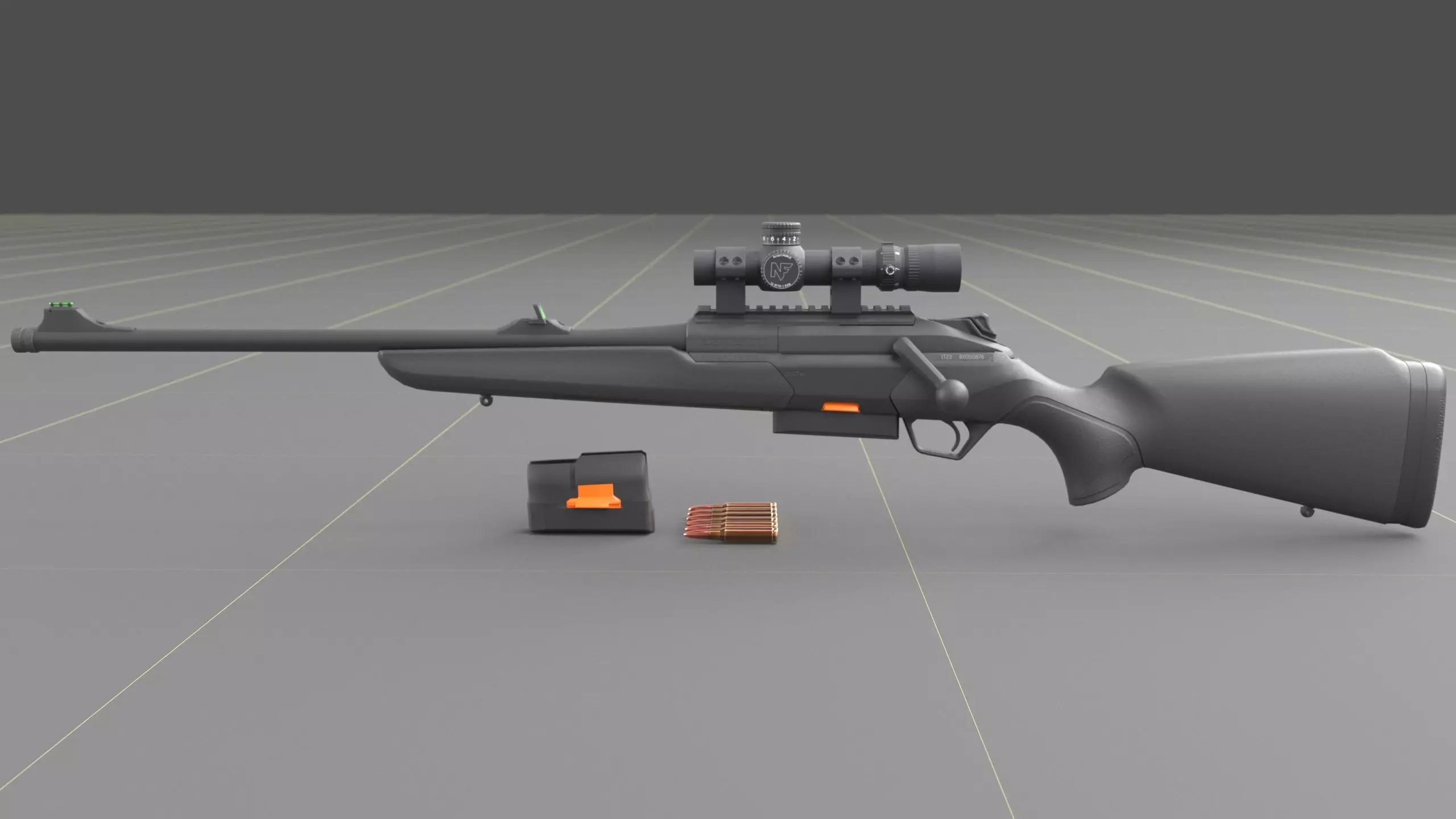 Beretta BRX-1 Low-poly 3D model_12