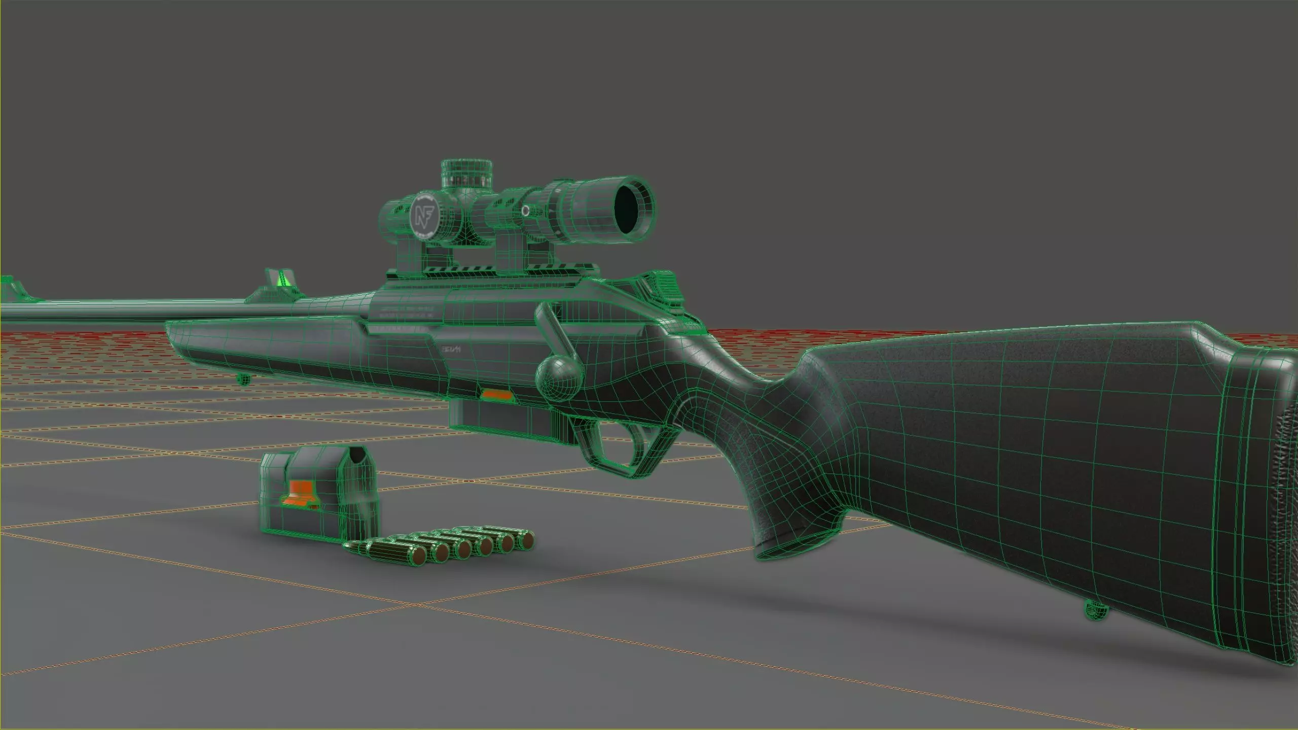 Beretta BRX-1 Low-poly 3D model_18