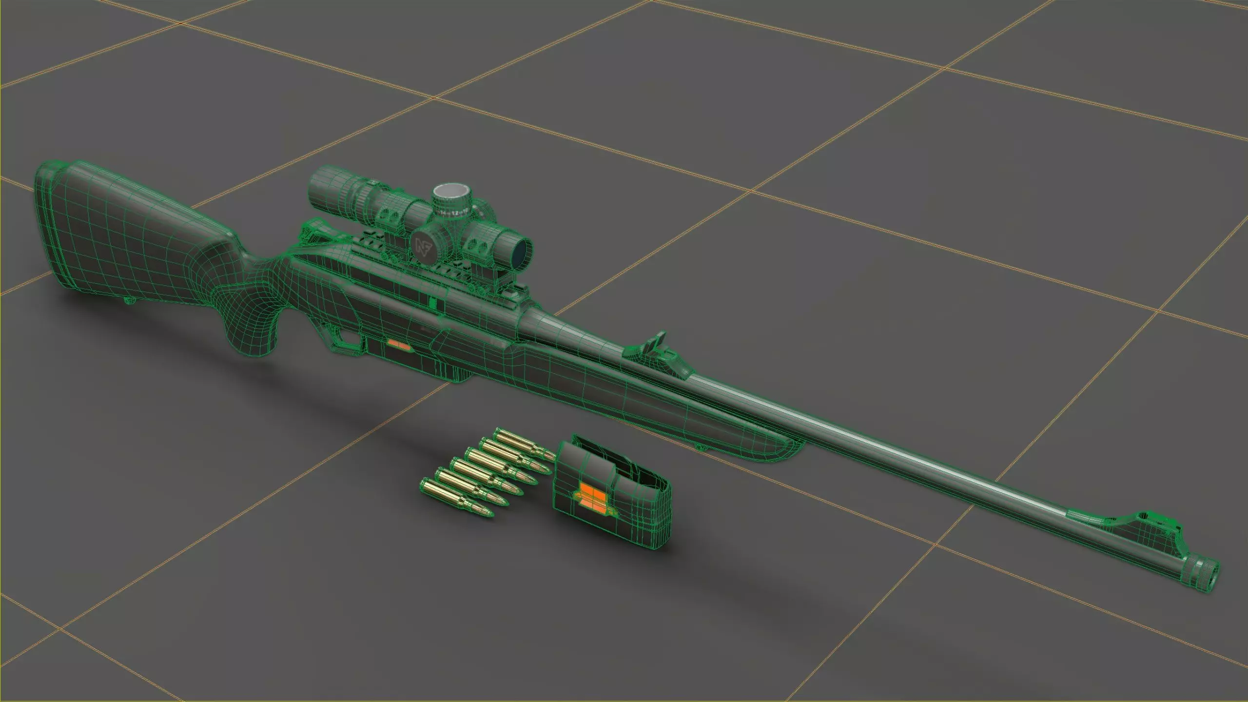 Beretta BRX-1 Low-poly 3D model_22