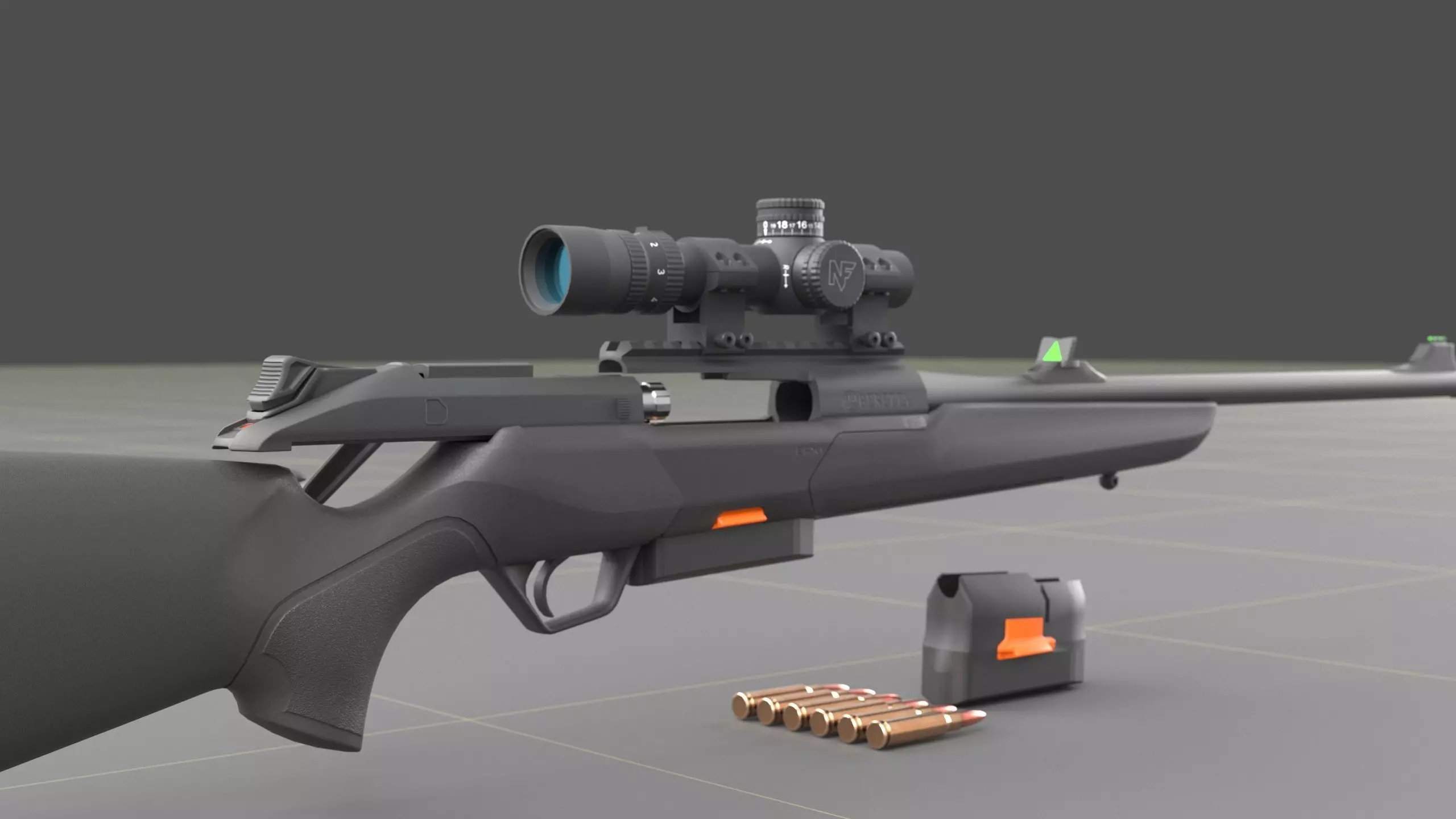 Beretta BRX-1 Low-poly 3D model_4