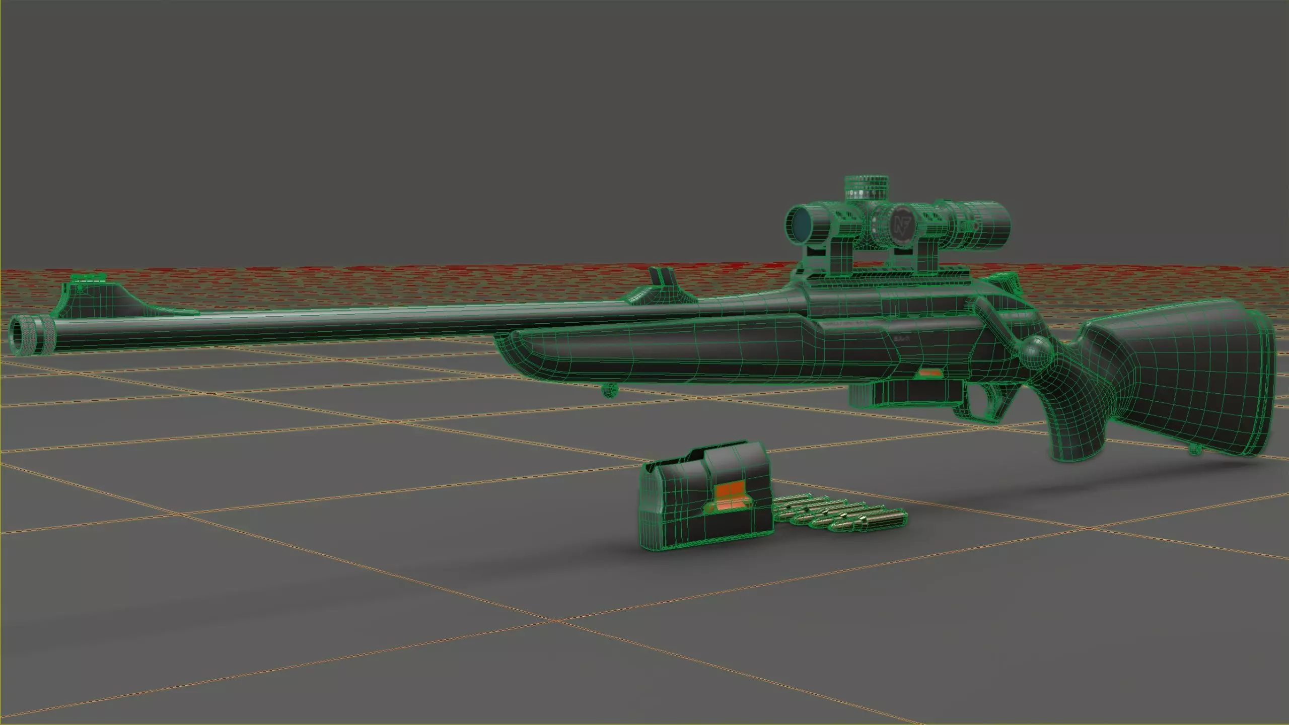 Beretta BRX-1 Low-poly 3D model_26