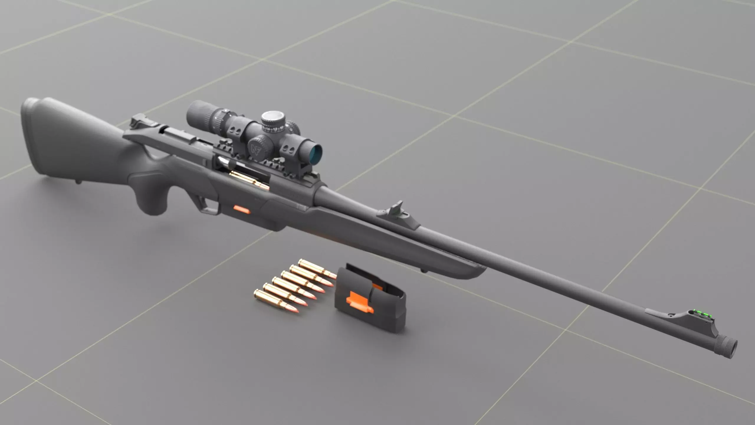 Beretta BRX-1 Low-poly 3D model_6