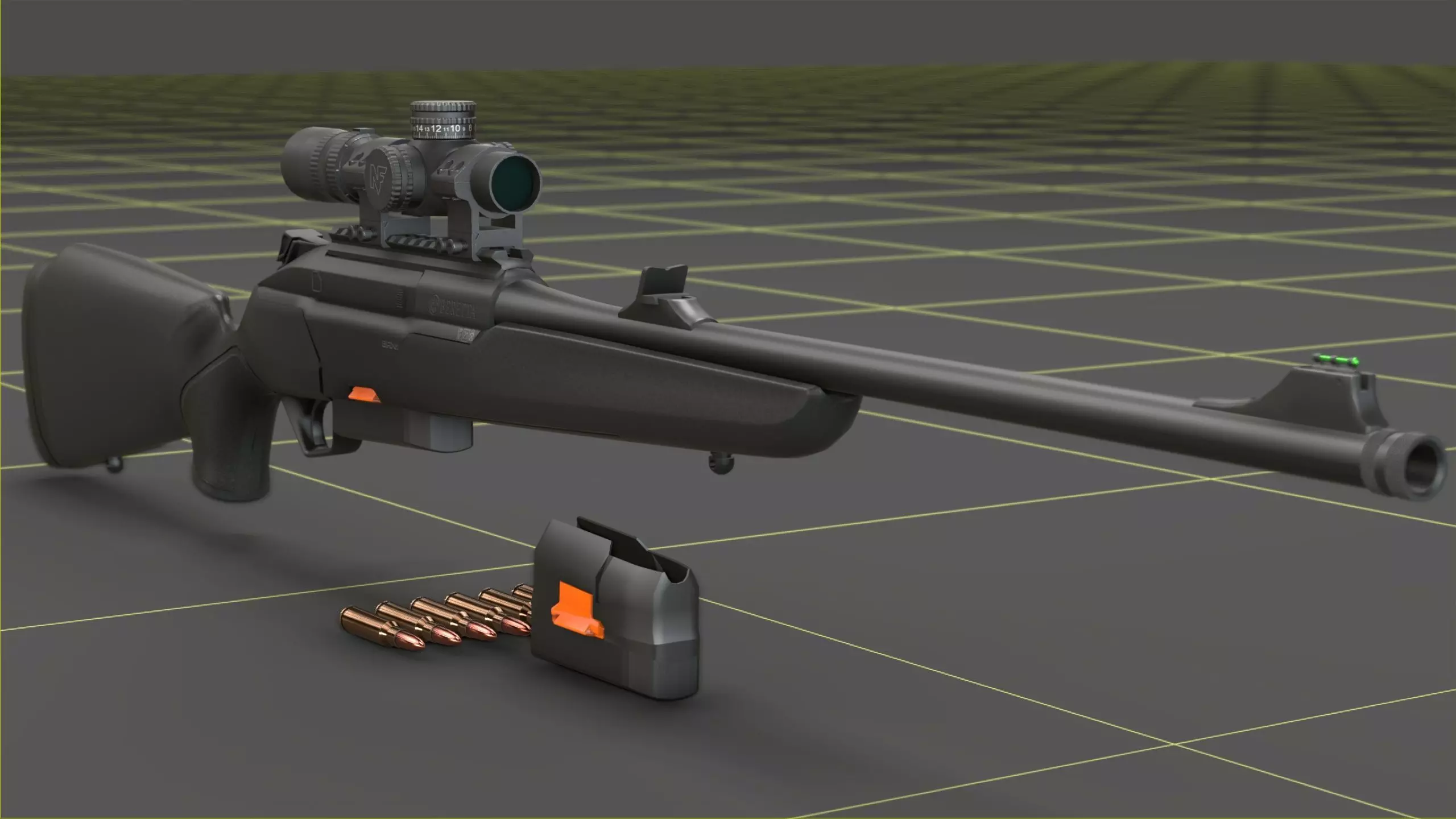 Beretta BRX-1 Low-poly 3D model_27