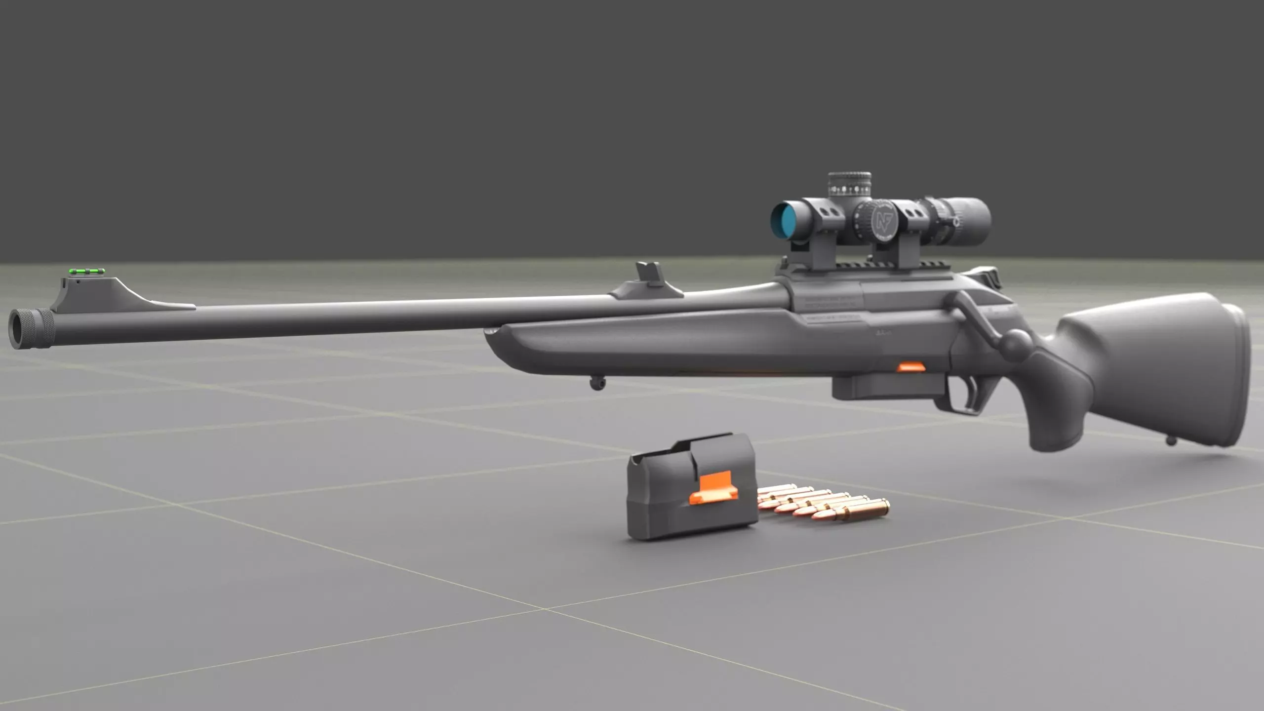 Beretta BRX-1 Low-poly 3D model_8