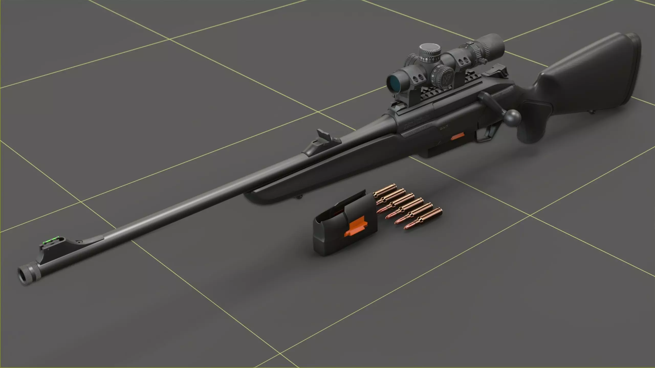 Beretta BRX-1 Low-poly 3D model_15