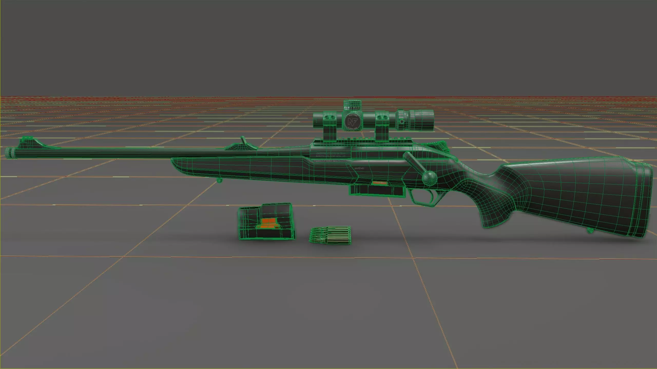 Beretta BRX-1 Low-poly 3D model_32