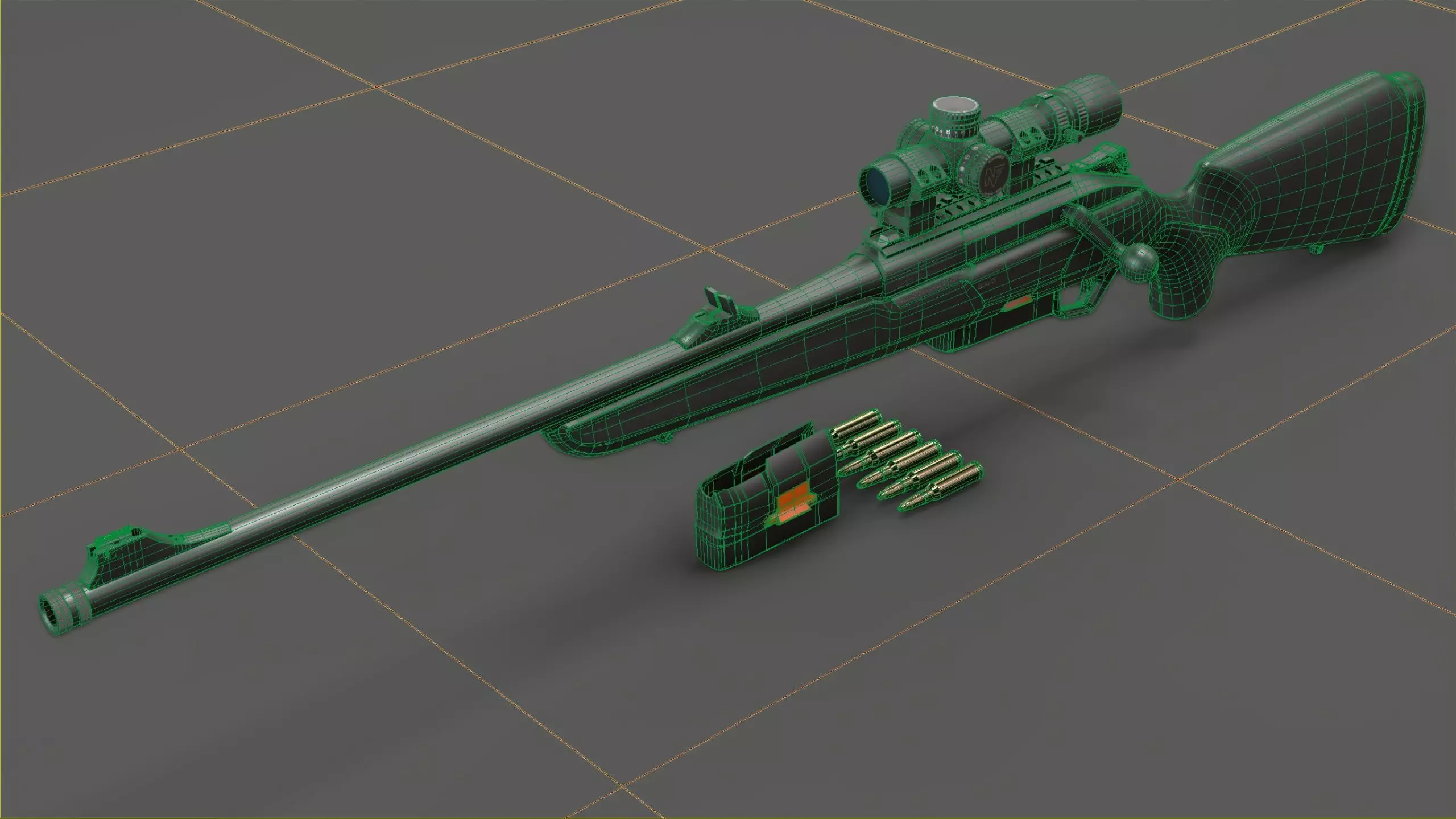 Beretta BRX-1 Low-poly 3D model_16