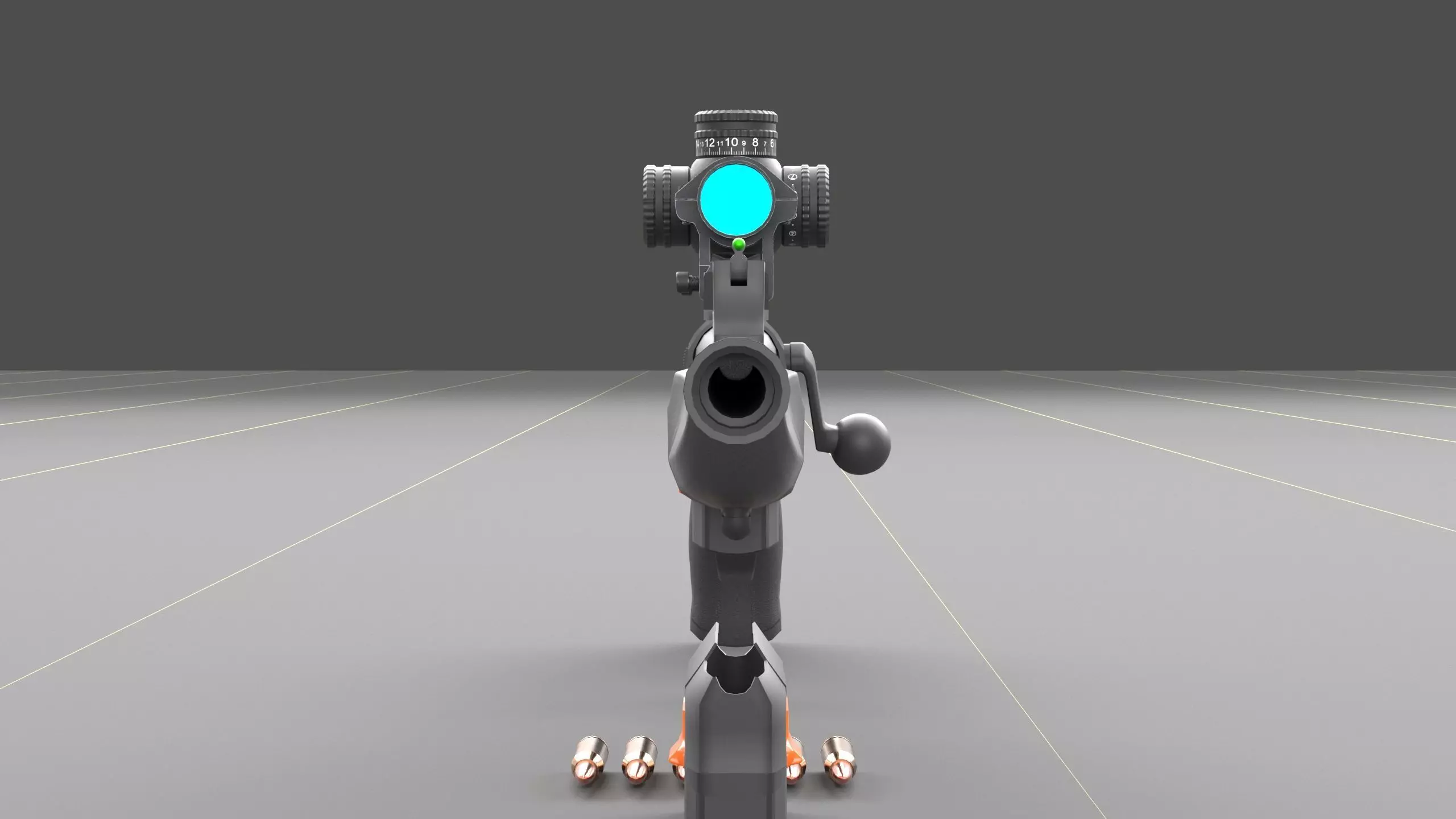 Beretta BRX-1 Low-poly 3D model_7