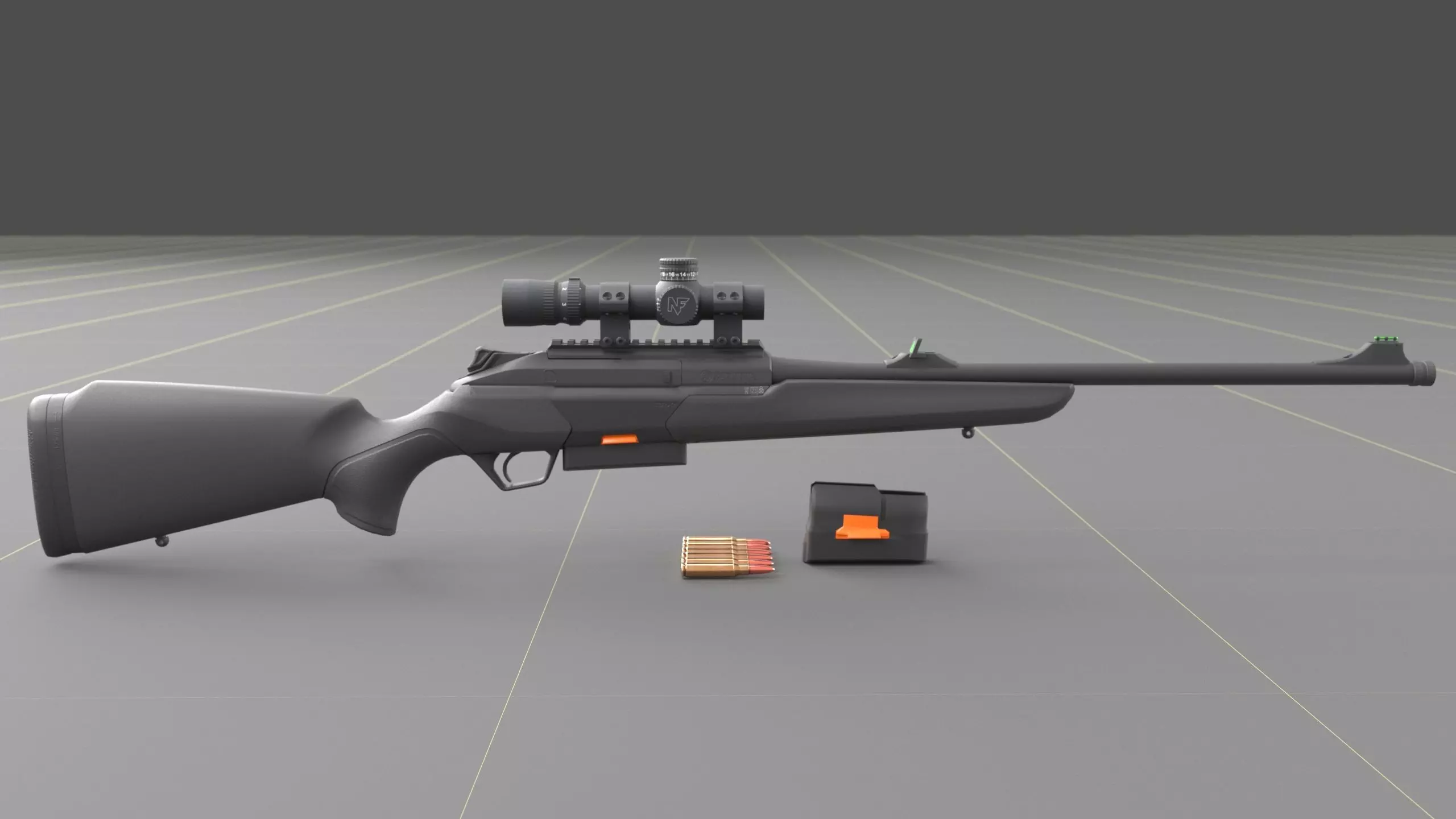 Beretta BRX-1 Low-poly 3D model_11