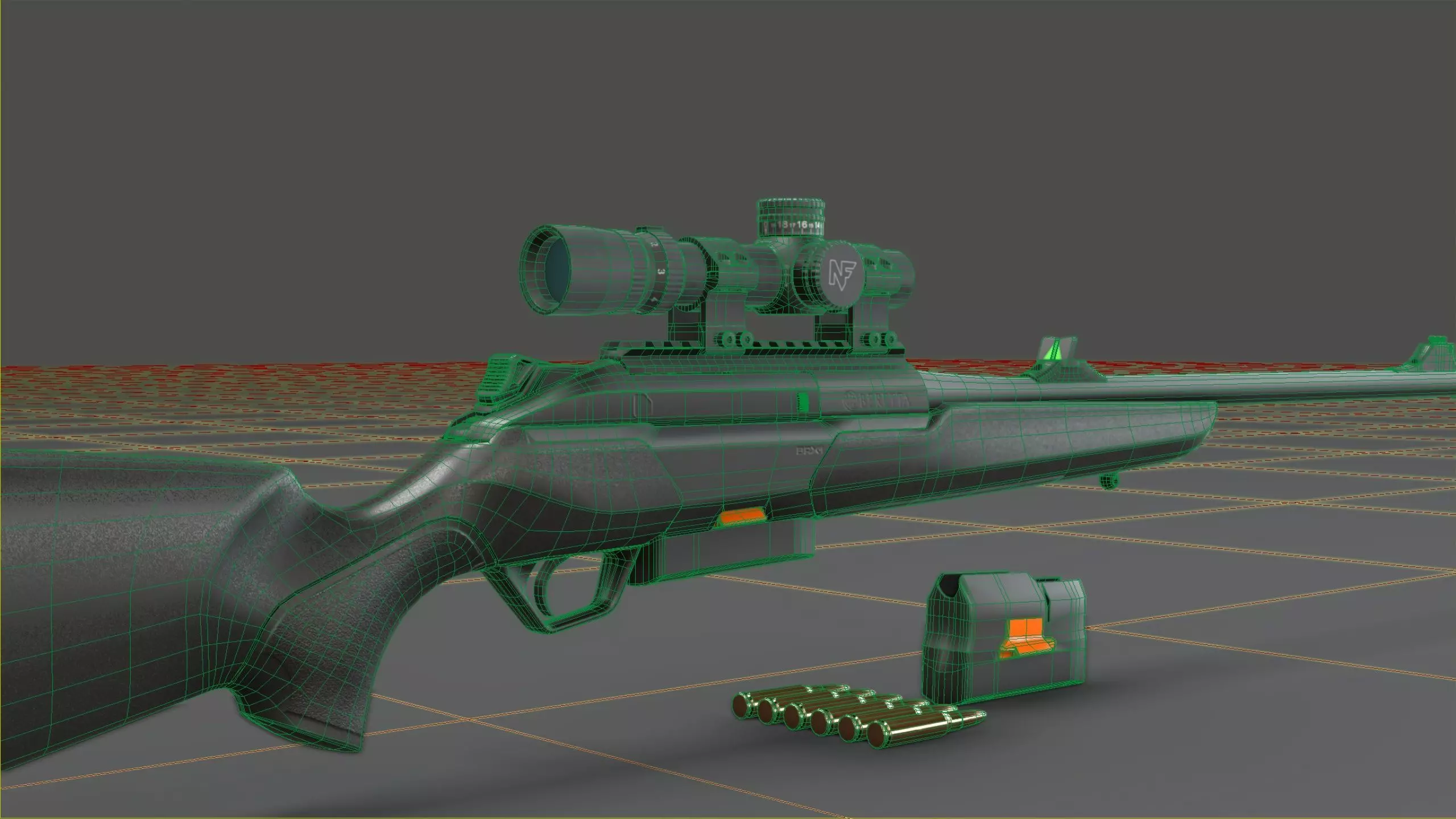 Beretta BRX-1 Low-poly 3D model_20