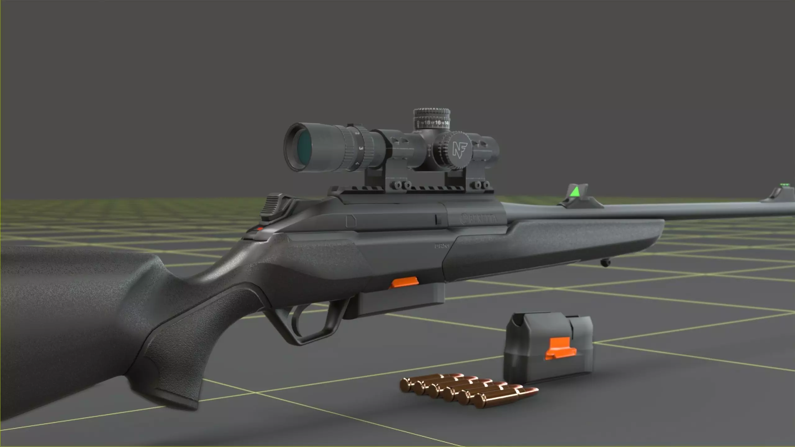 Beretta BRX-1 Low-poly 3D model_19