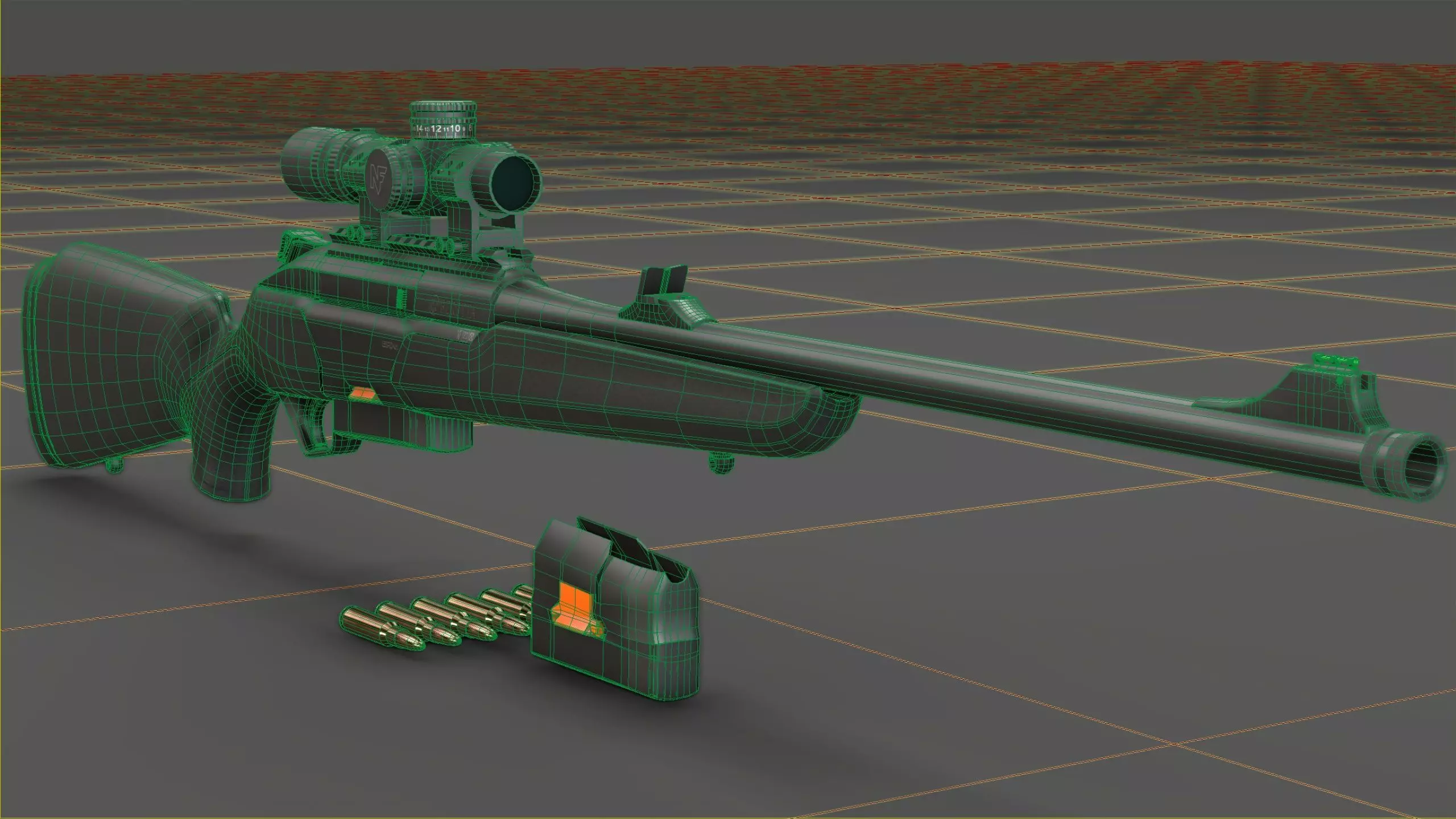 Beretta BRX-1 Low-poly 3D model_28