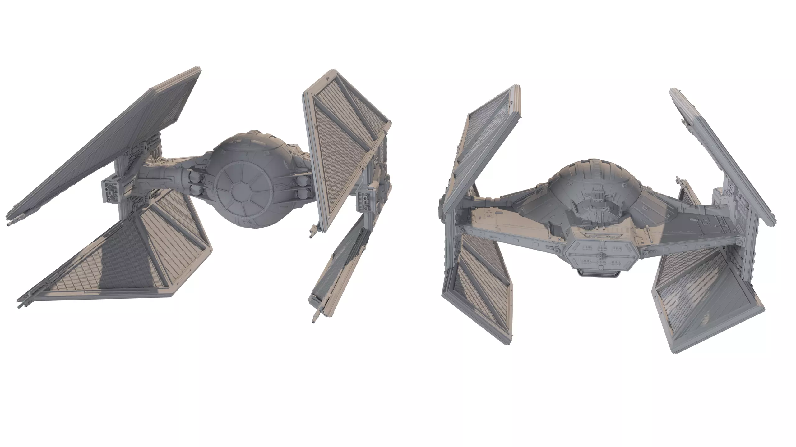 TIE Starfighter Kit Bash Set - 3D Print 3D print model_18