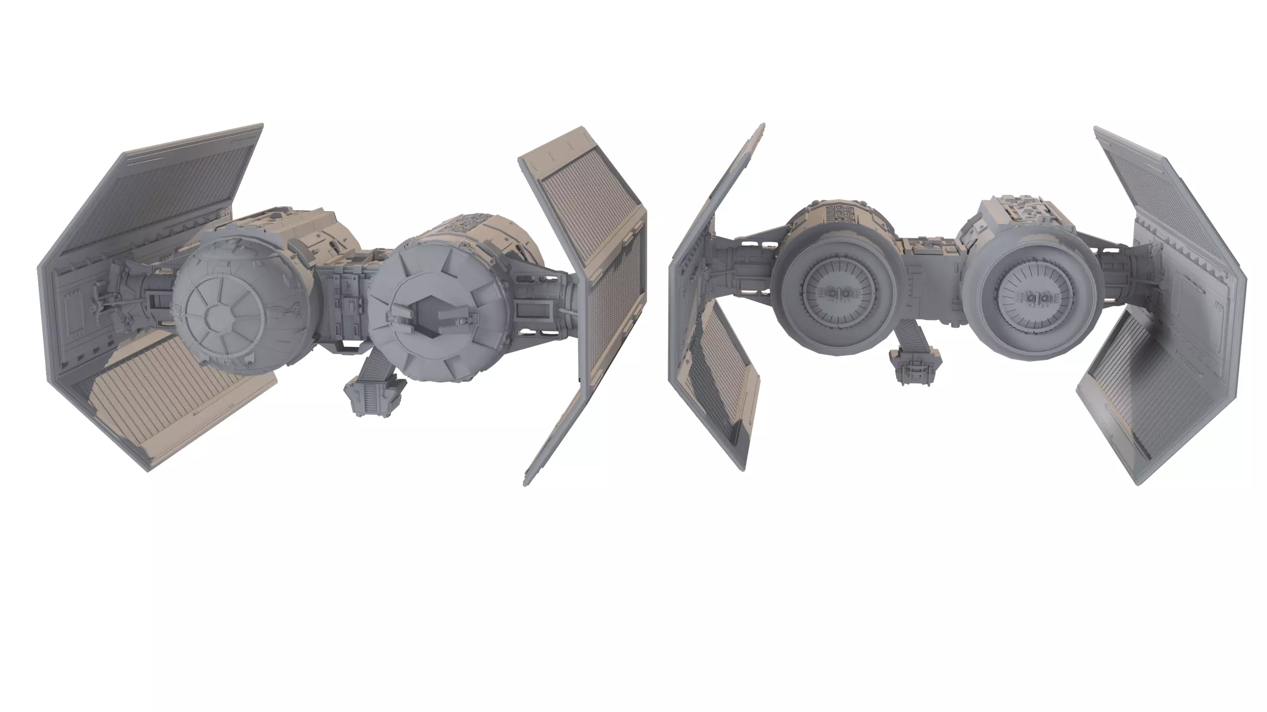 TIE Starfighter Kit Bash Set - 3D Print 3D print model_14