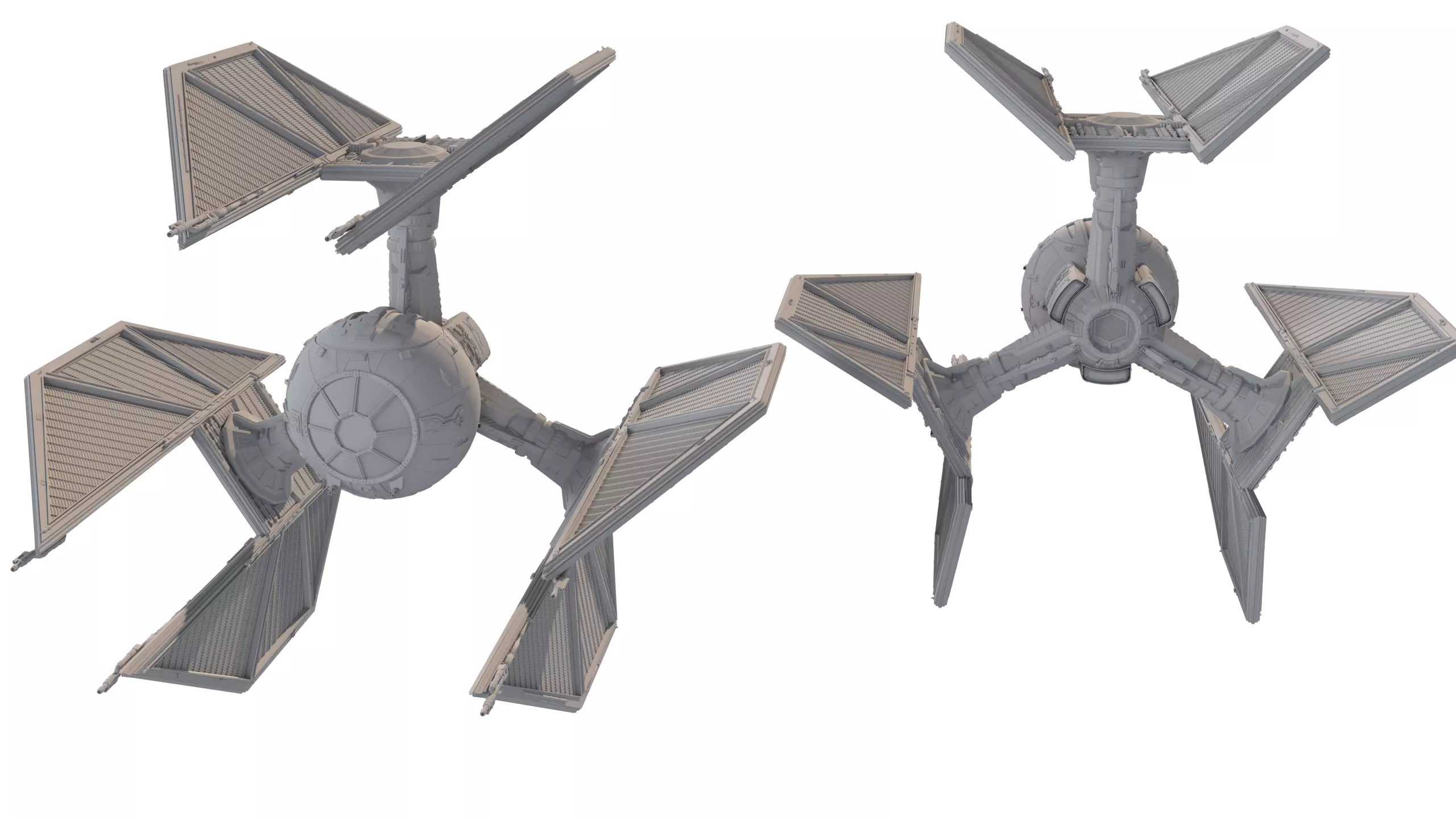 TIE Starfighter Kit Bash Set - 3D Print 3D print model_20