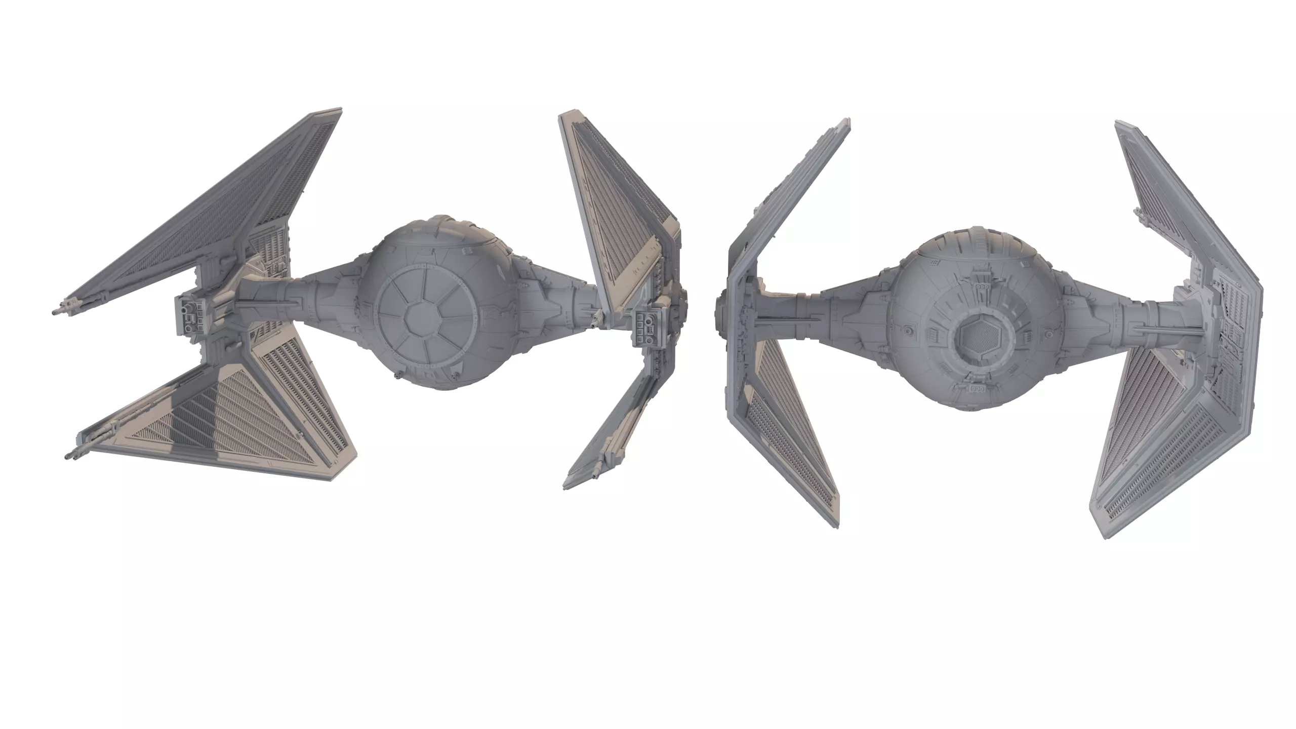 TIE Starfighter Kit Bash Set - 3D Print 3D print model_16