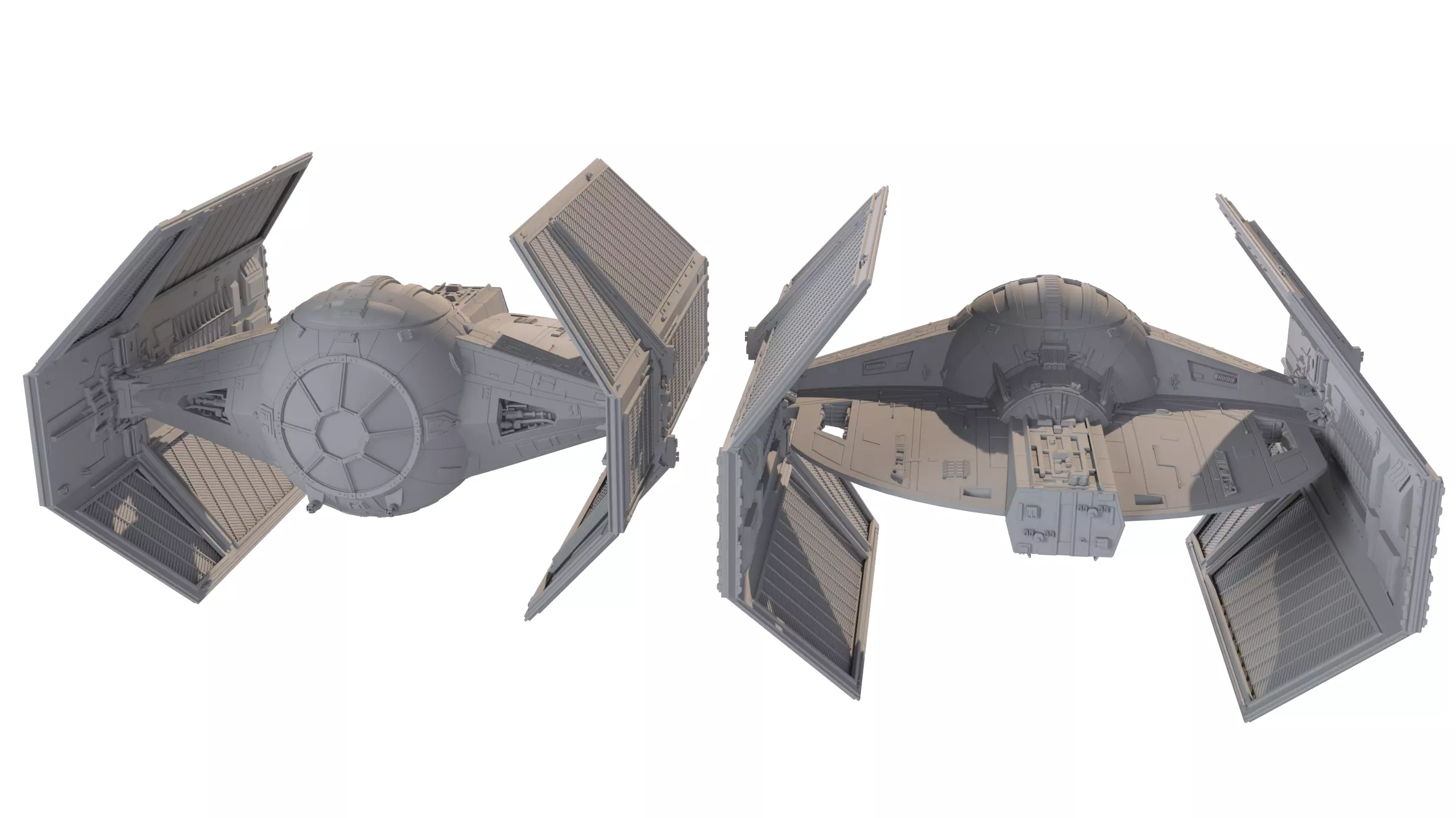 TIE Starfighter Kit Bash Set - 3D Print 3D print model_12
