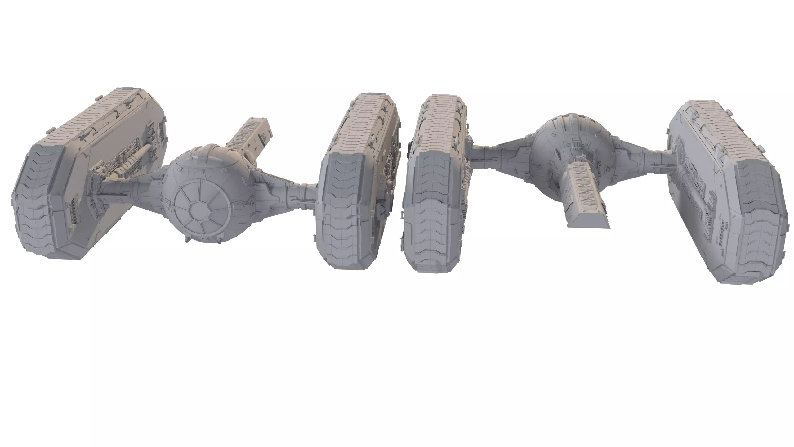 TIE Starfighter Kit Bash Set - 3D Print 3D print model_24