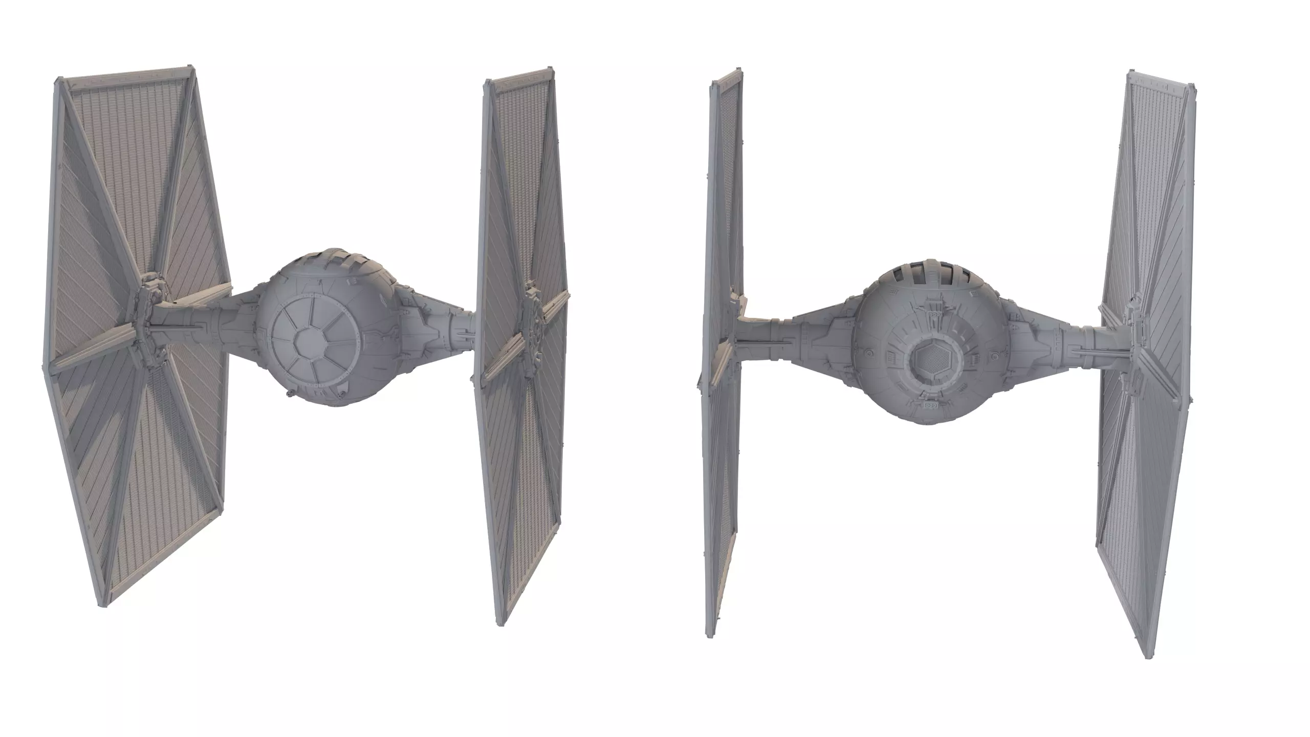 TIE Starfighter Kit Bash Set - 3D Print 3D print model_10