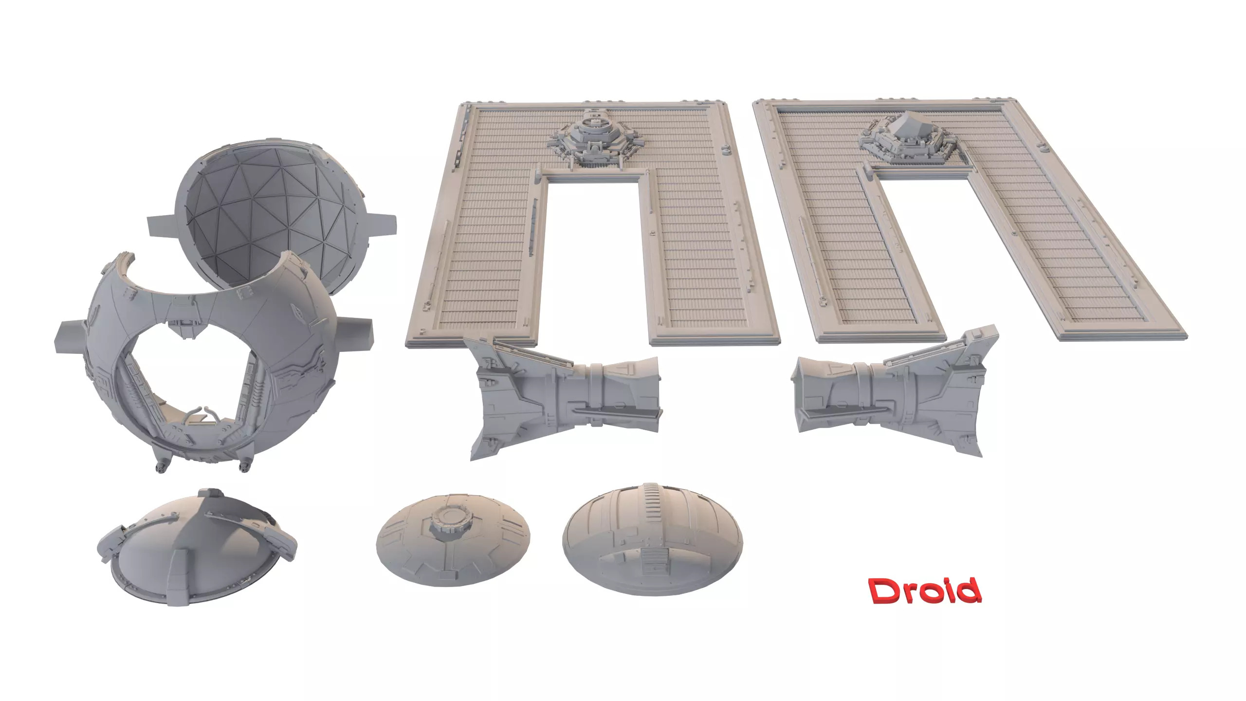 TIE Starfighter Kit Bash Set - 3D Print 3D print model_25