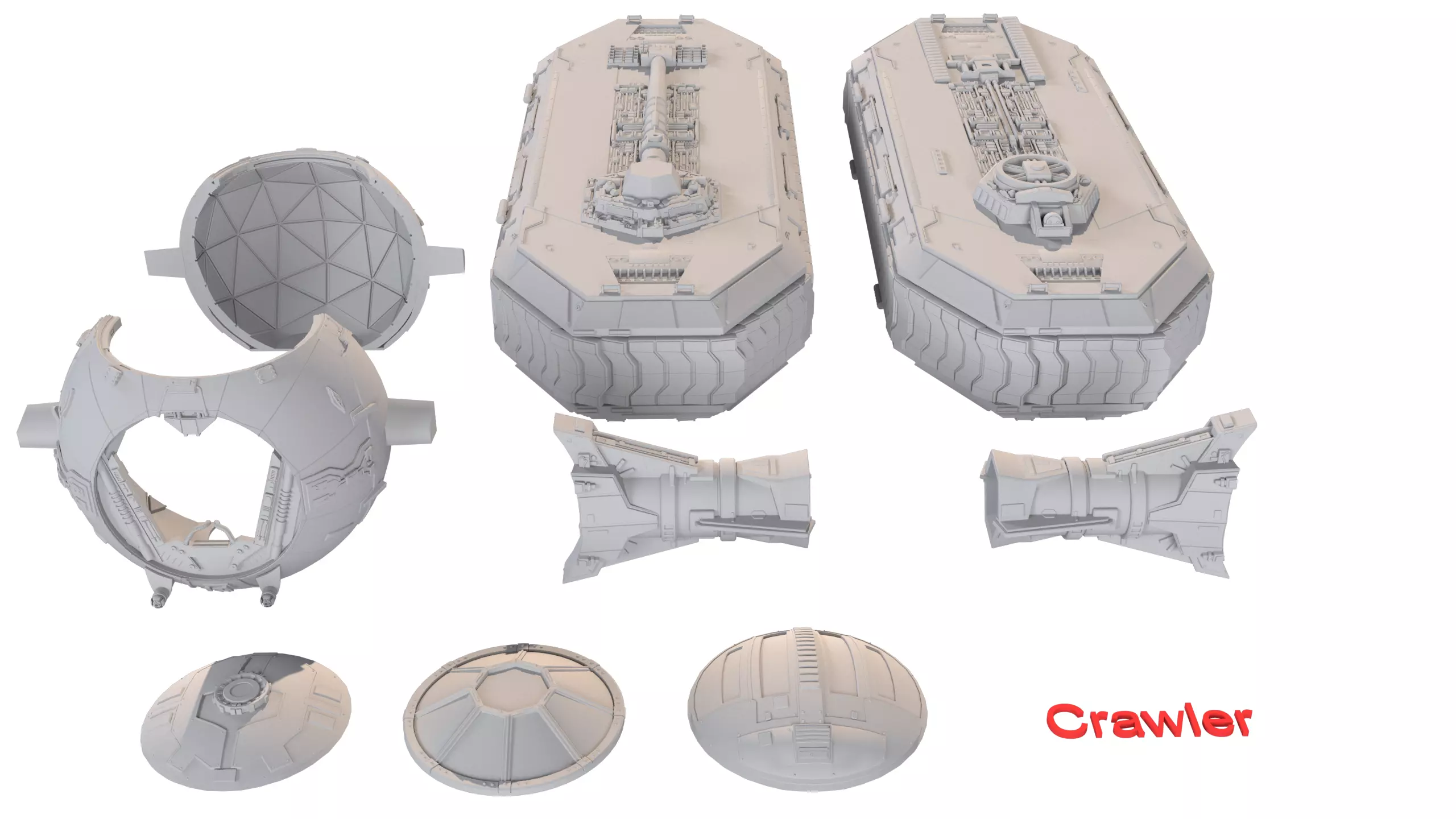 TIE Starfighter Kit Bash Set - 3D Print 3D print model_23