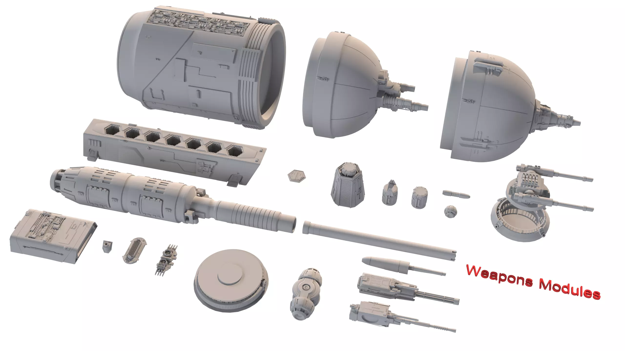 TIE Starfighter Kit Bash Set - 3D Print 3D print model_2
