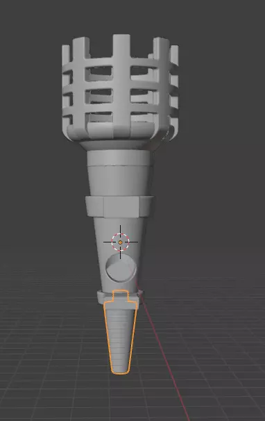 Stylized Medieval Tower Spire 3D print model_6