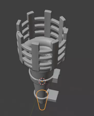 Stylized Medieval Tower Spire 3D print model_5
