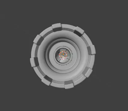 Stylized Medieval Tower Spire 3D print model_9