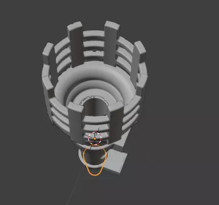 Stylized Medieval Tower Spire 3D print model_4