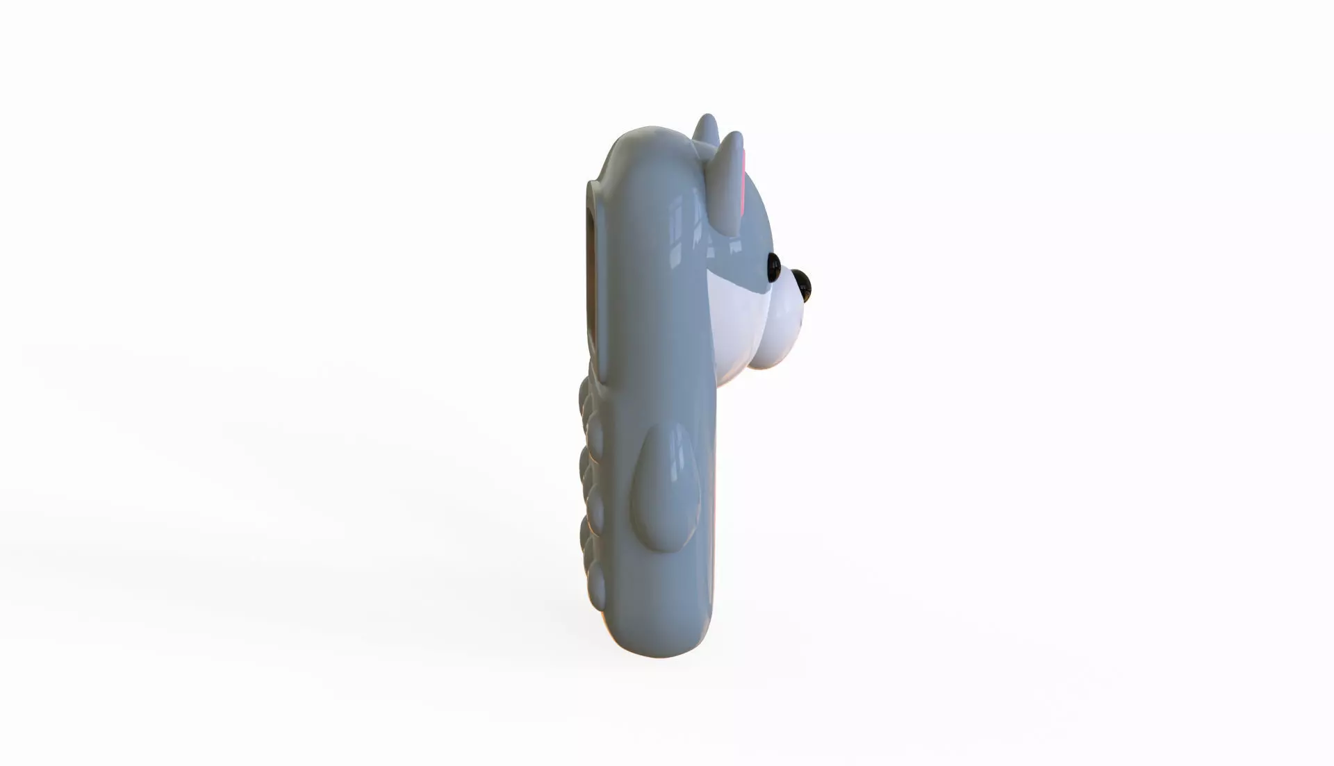 Wolf Phone Toy Low-poly 3D model_2