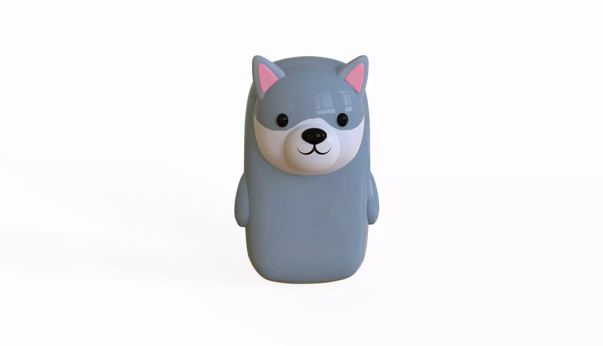 Wolf Phone Toy Low-poly 3D model_4