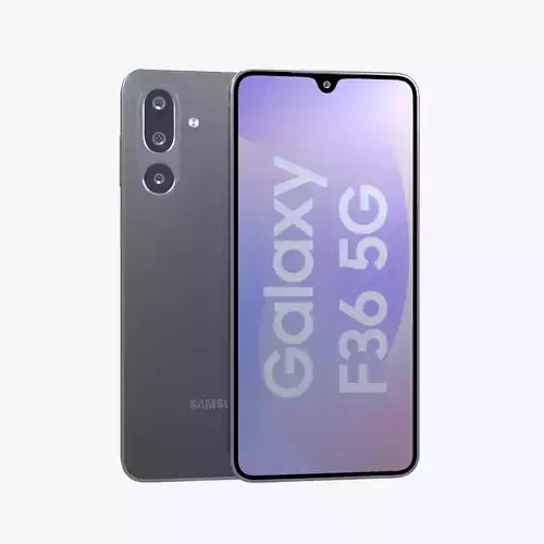 Samsung Galaxy F36 Onyx Black Low-poly 3D model