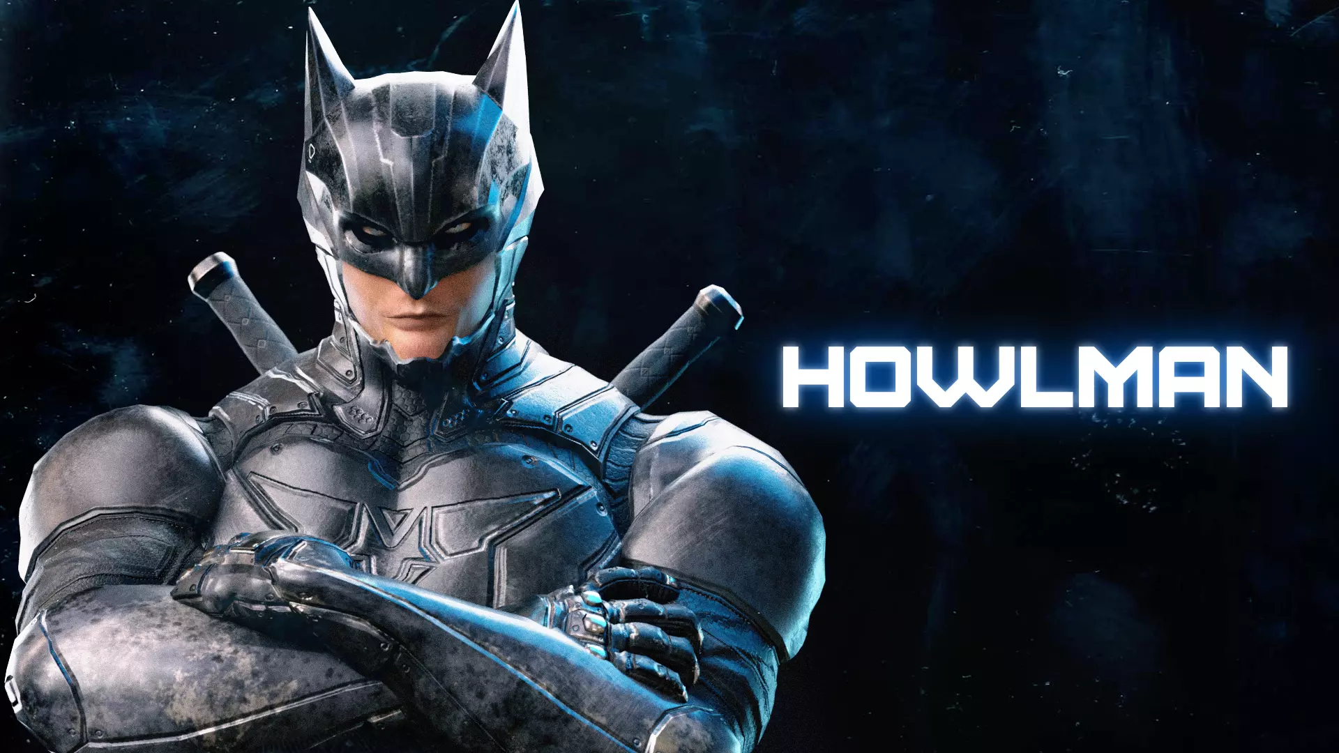 Male Superhero Game Character - Howlman Low-poly 3D model_4