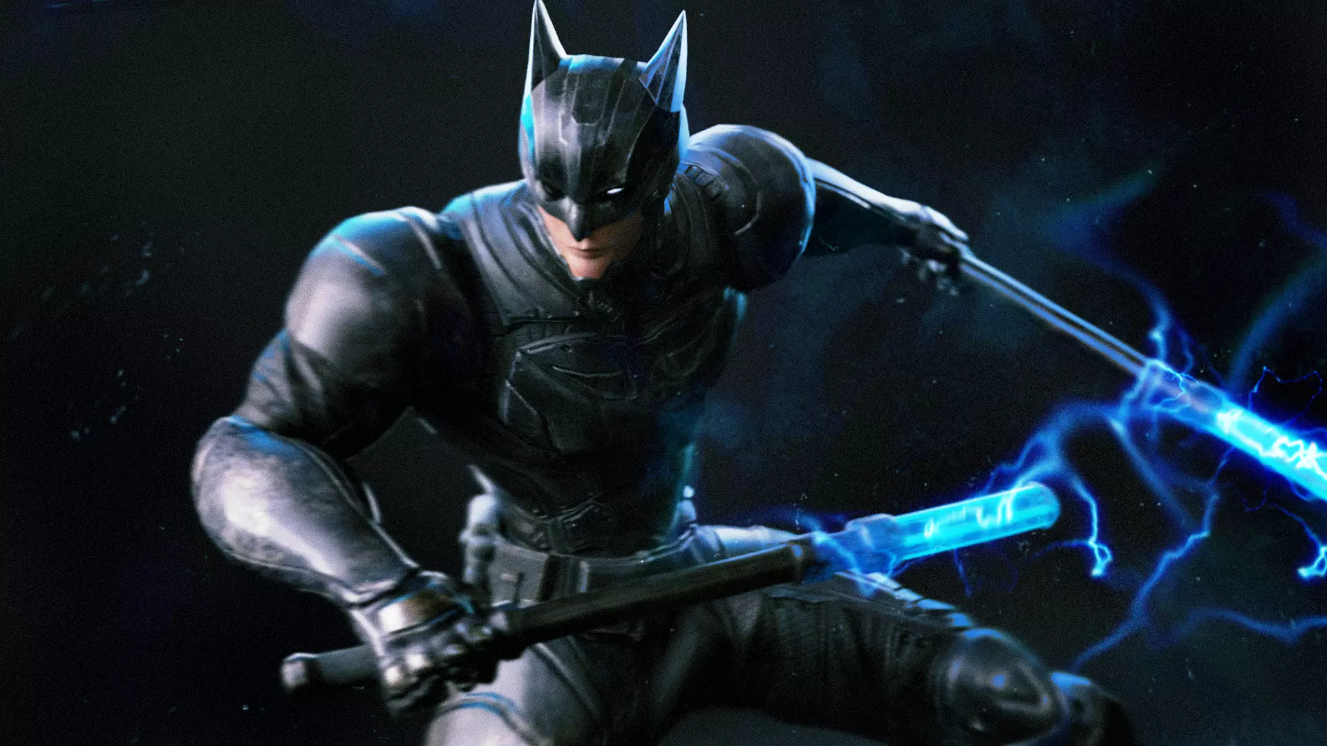 Male Superhero Game Character - Howlman Low-poly 3D model_7