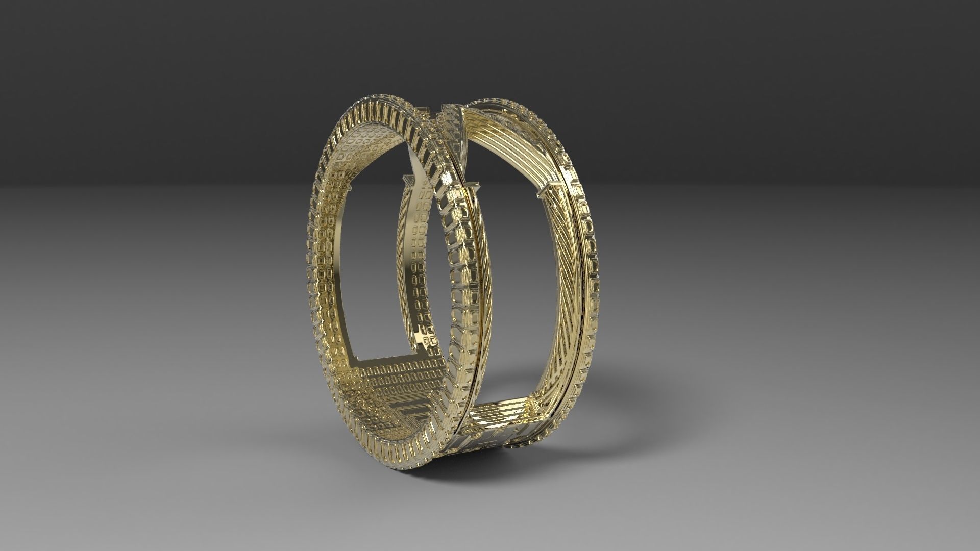 Castle Ring Free 3D print model_1