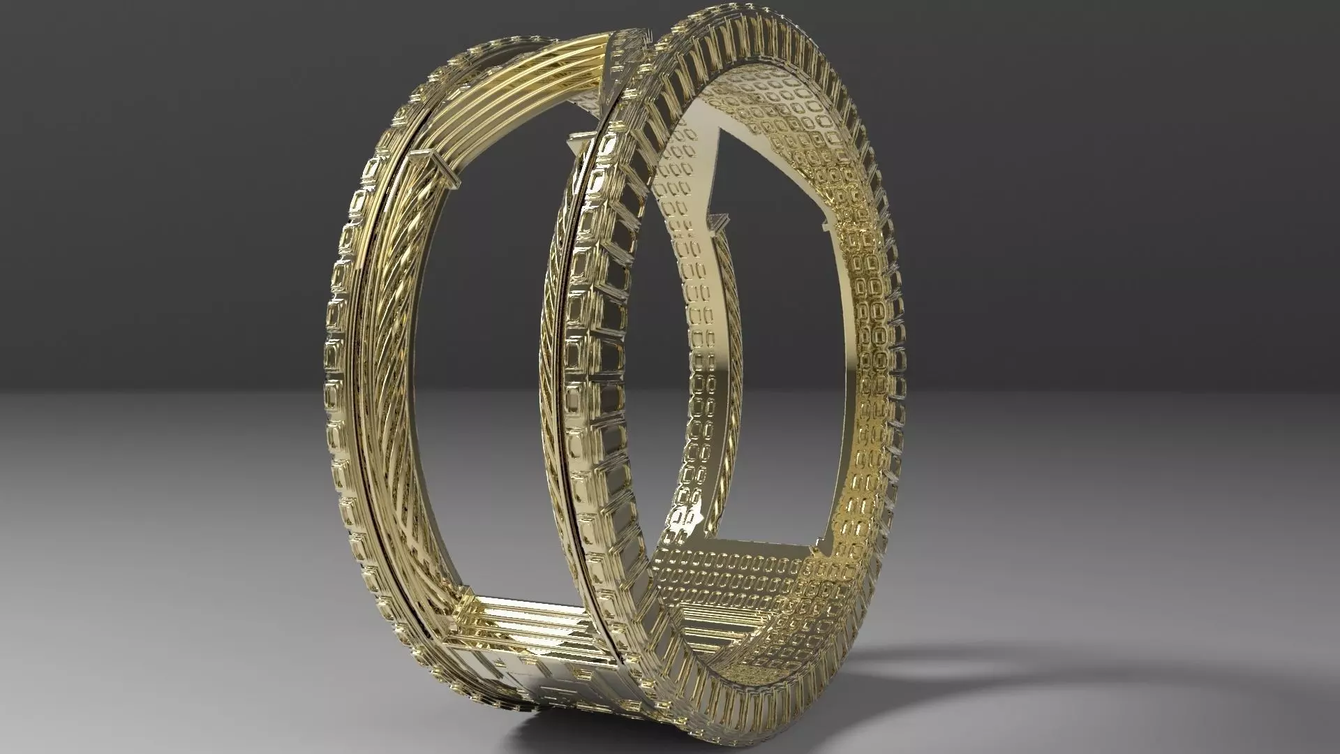 Castle Ring Free 3D print model_0