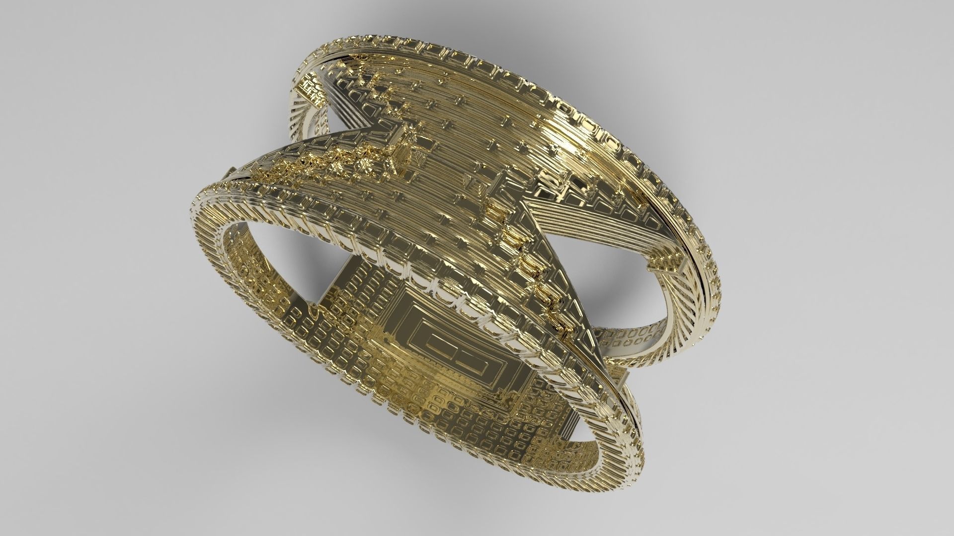 Castle Ring Free 3D print model_3
