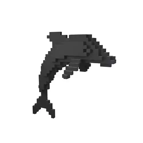 Voxel Dolphin v1 001